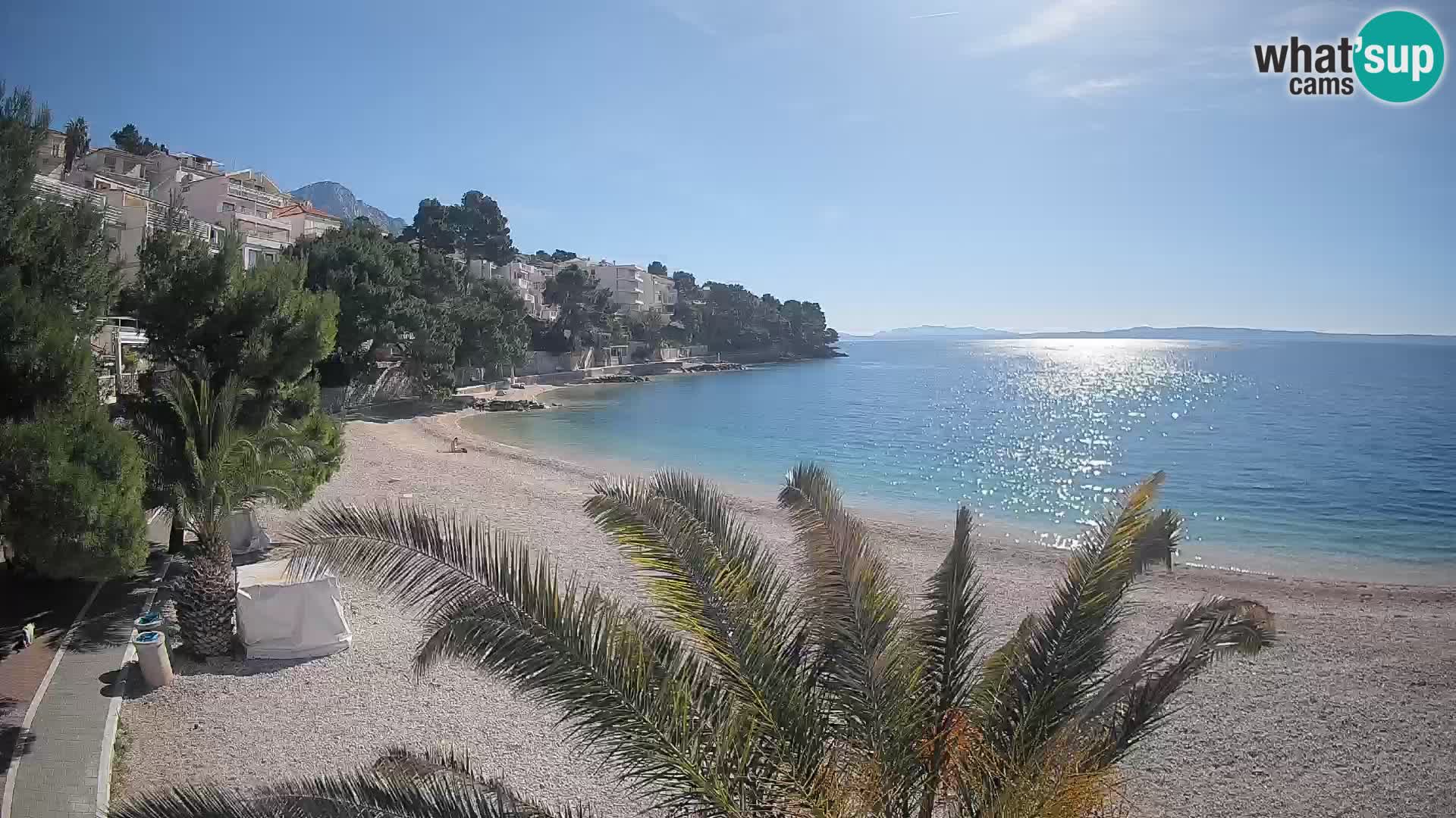 Webcam Lučica Beach Brela – Live View from the Adriatic Coast