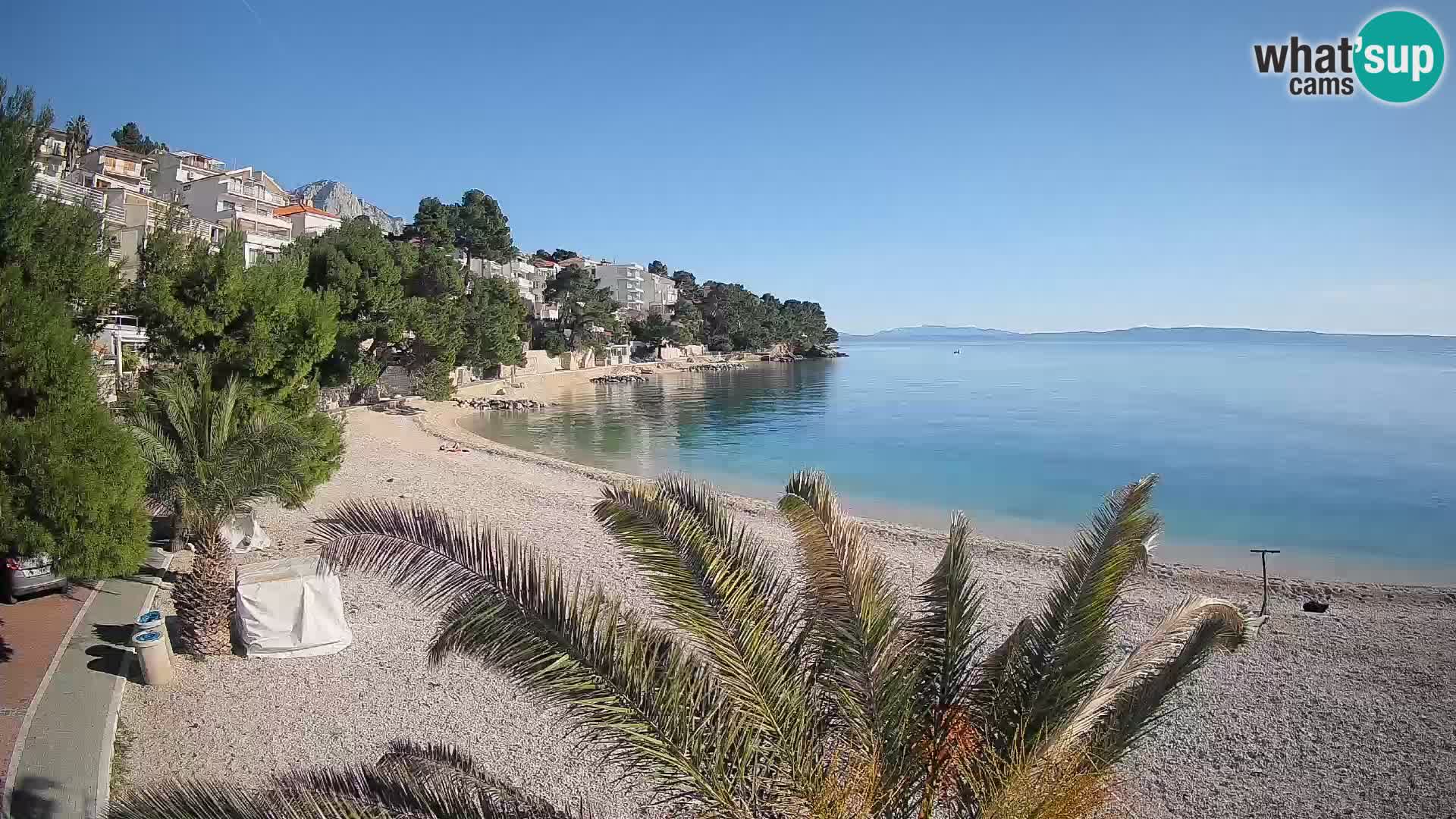 Webcam Lučica Beach Brela – Live View from the Adriatic Coast