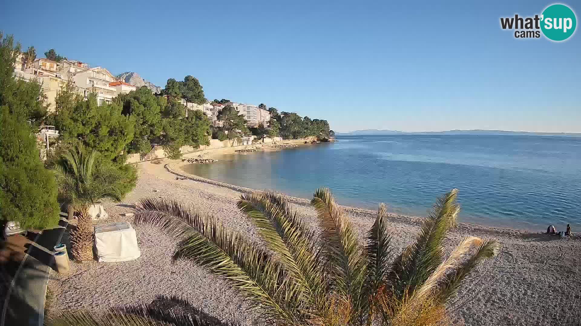 Webcam Lučica Beach Brela – Live View from the Adriatic Coast