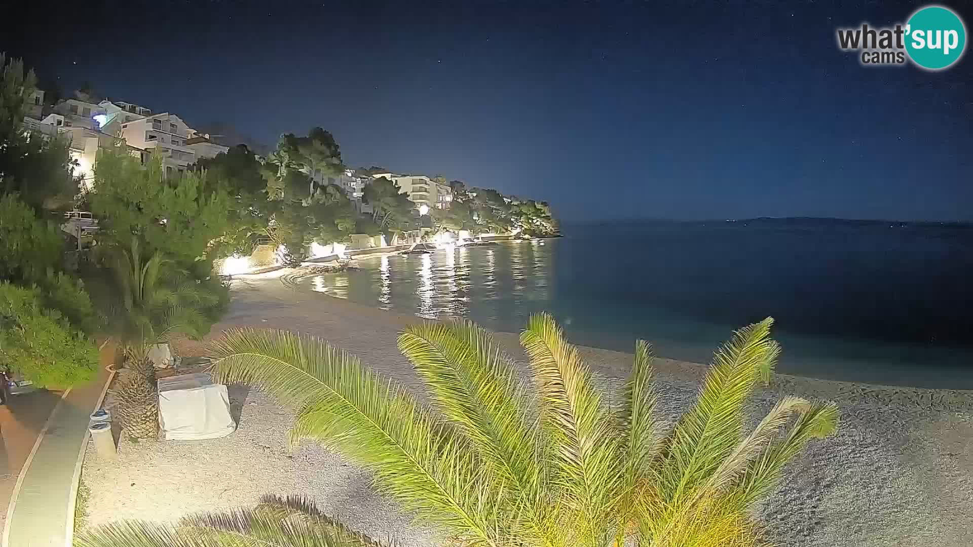 Webcam Lučica Beach Brela – Live View from the Adriatic Coast