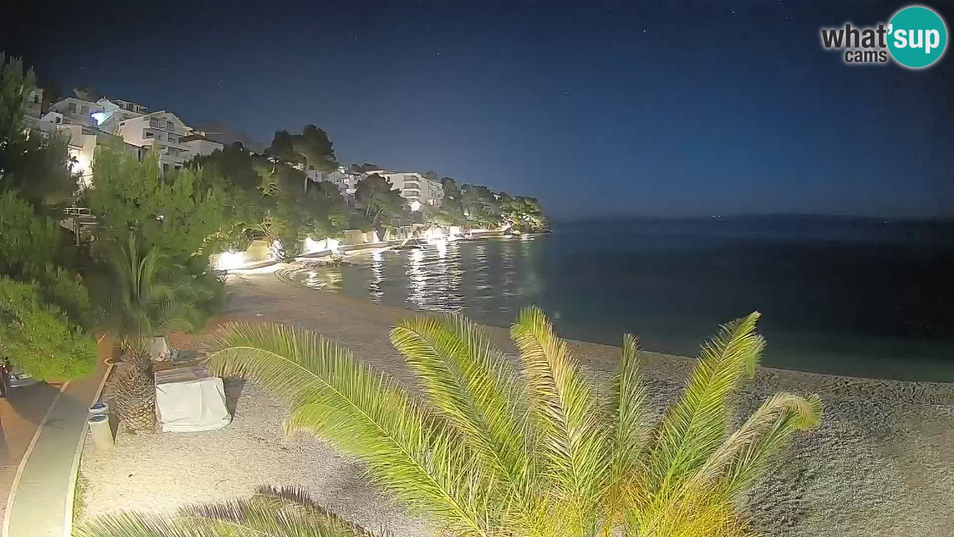 Webcam Lučica Beach Brela – Live View from the Adriatic Coast