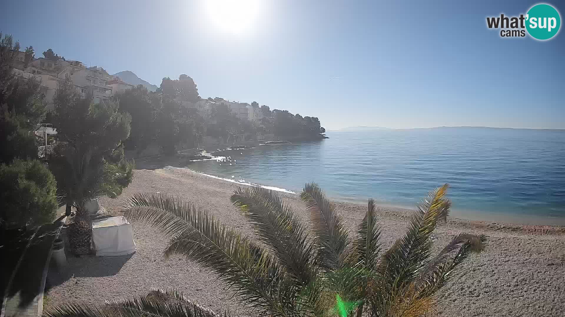 Webcam Lučica Beach Brela – Live View from the Adriatic Coast