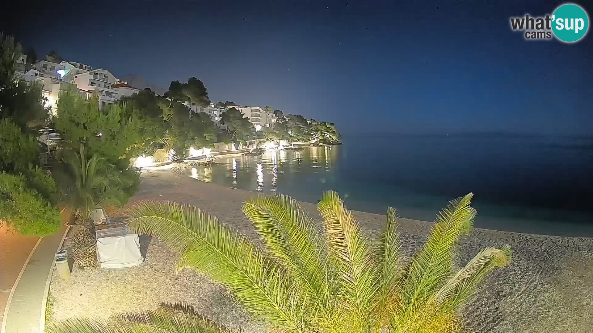 Webcam Lučica Beach Brela – Live View from the Adriatic Coast