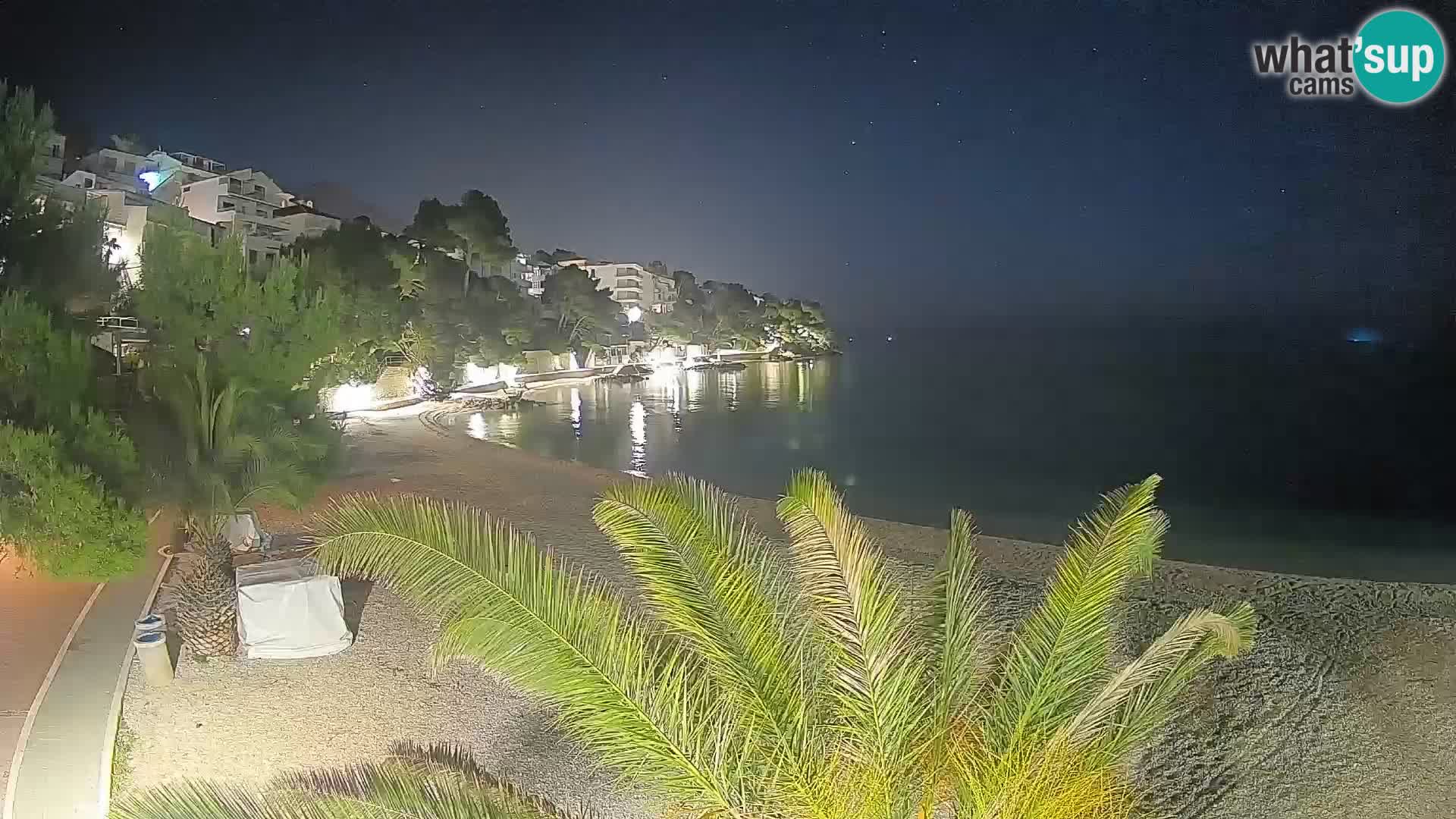 Webcam Lučica Beach Brela – Live View from the Adriatic Coast