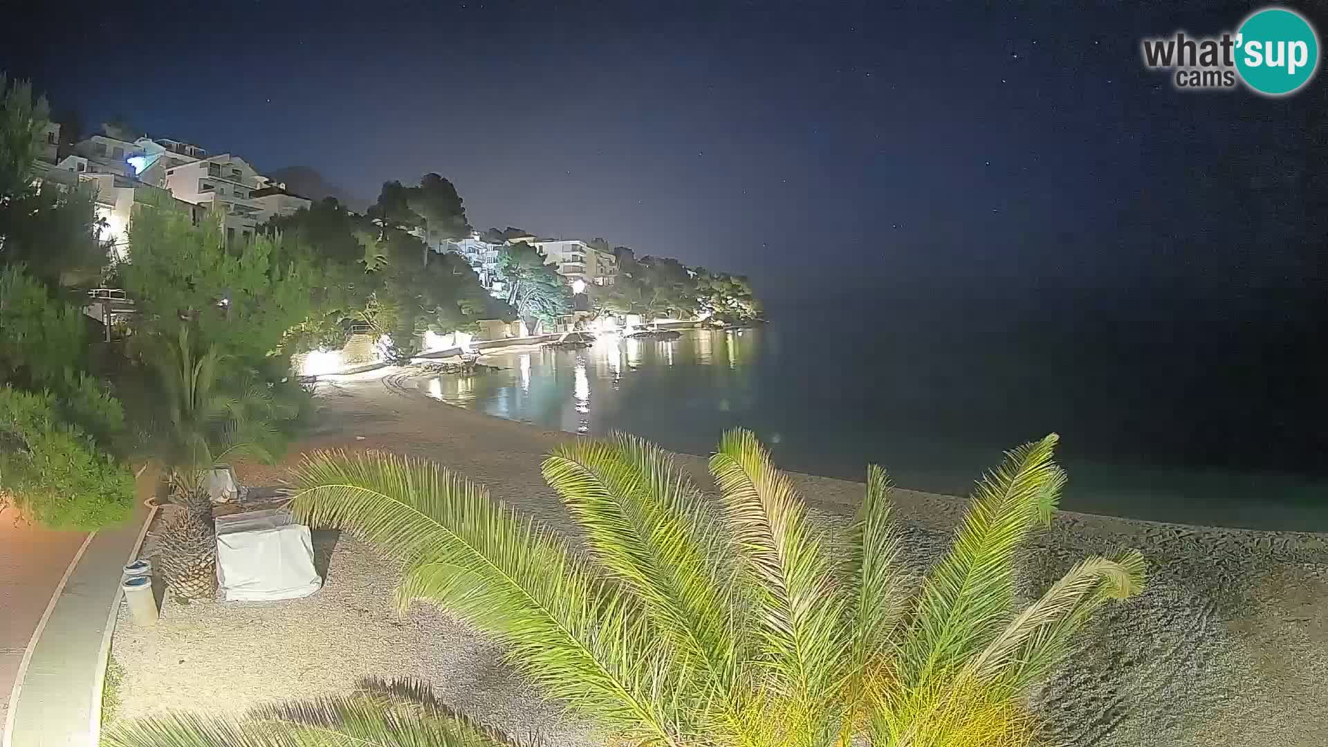 Webcam Playa Lučica Brela – Vista en directo de la costa adriática