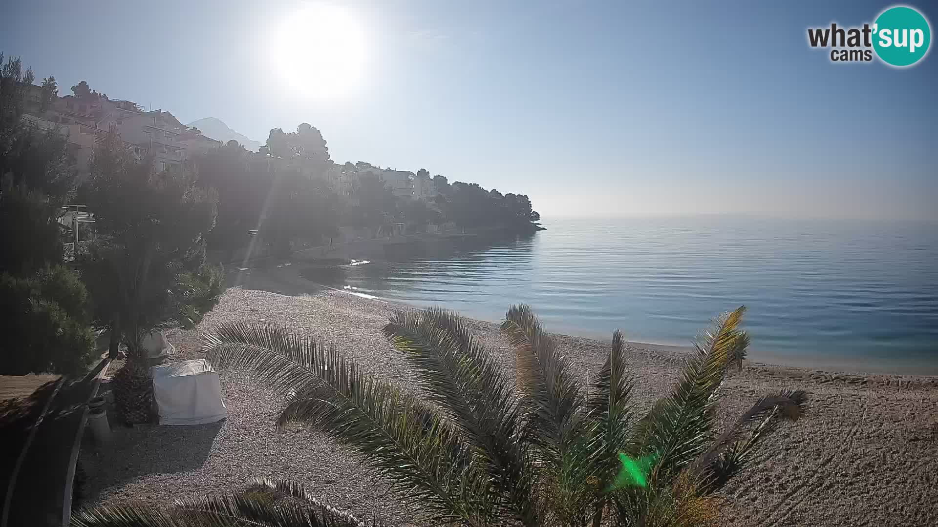 Webcam Lučica Beach Brela – Live View from the Adriatic Coast