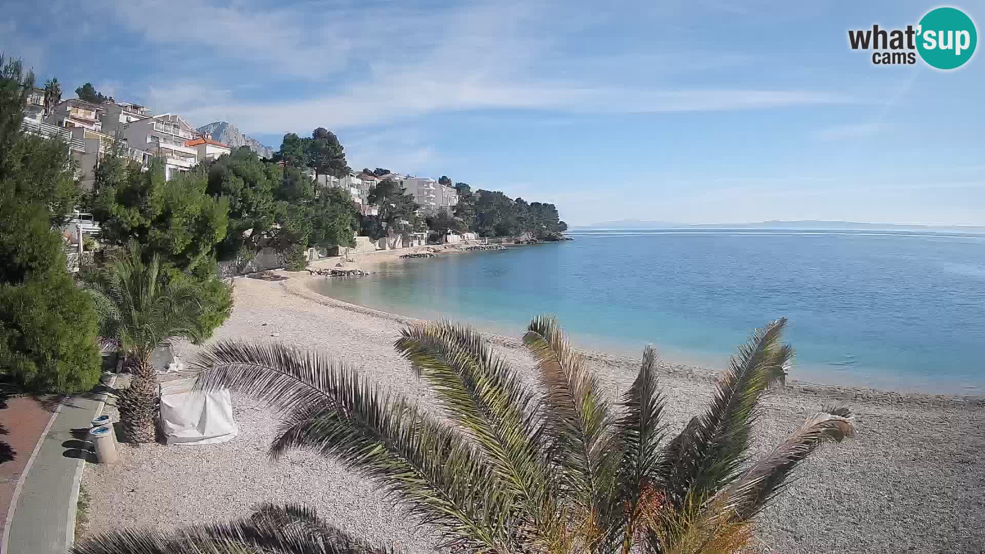 Webcam Lučica Beach Brela – Live View from the Adriatic Coast