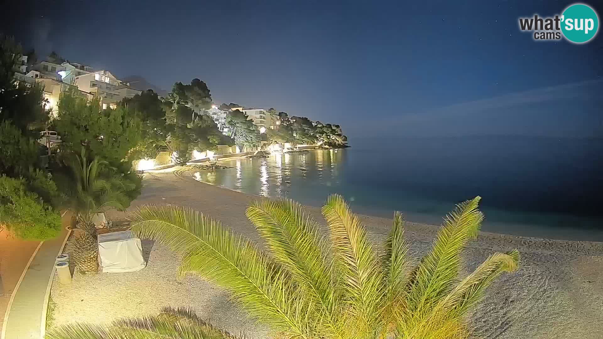 Webcam Lučica Beach Brela – Live View from the Adriatic Coast