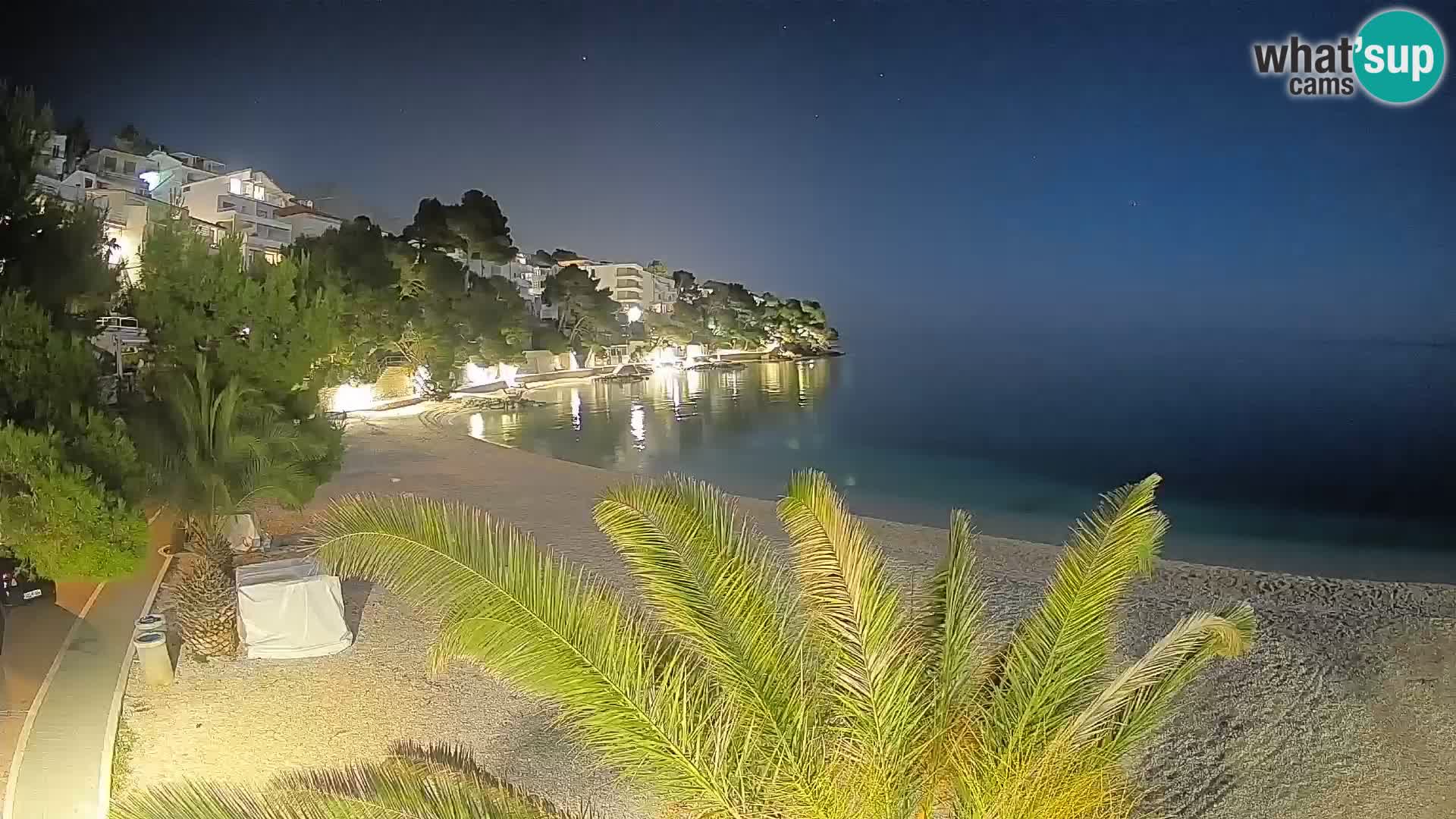 Webcam Lučica Beach Brela – Live View from the Adriatic Coast