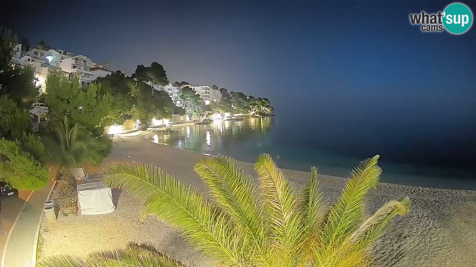 Webcam Playa Lučica Brela – Vista en directo de la costa adriática