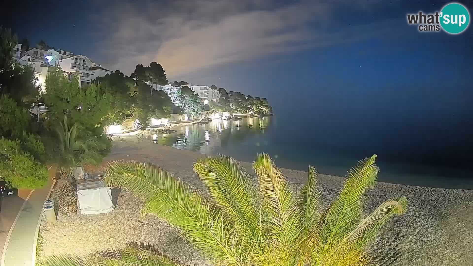 Webcam Lučica Beach Brela – Live View from the Adriatic Coast