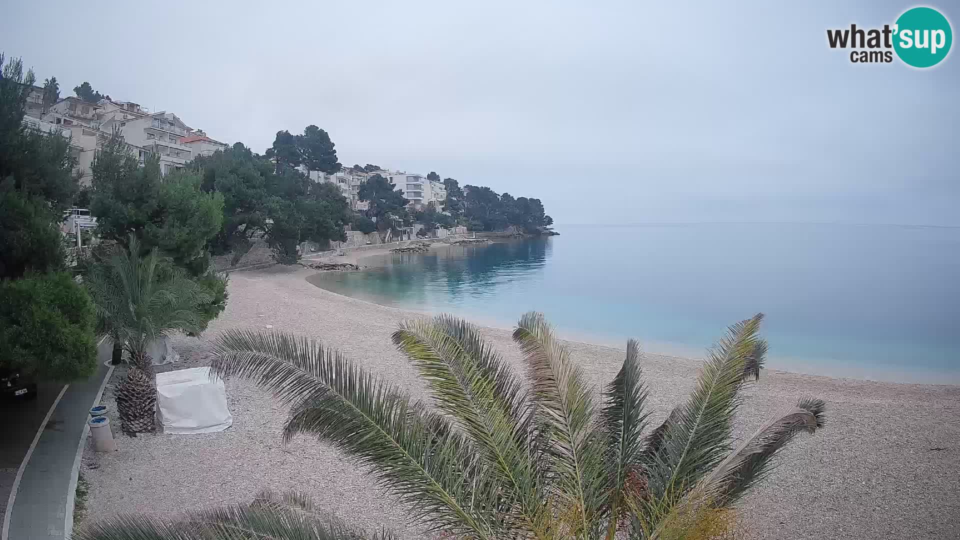 Webcam Lučica Beach Brela – Live View from the Adriatic Coast