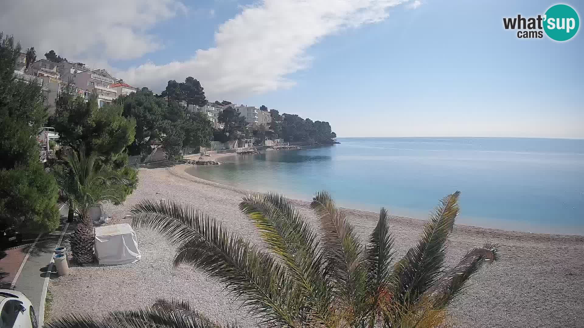 Webcam Lučica Beach Brela – Live View from the Adriatic Coast