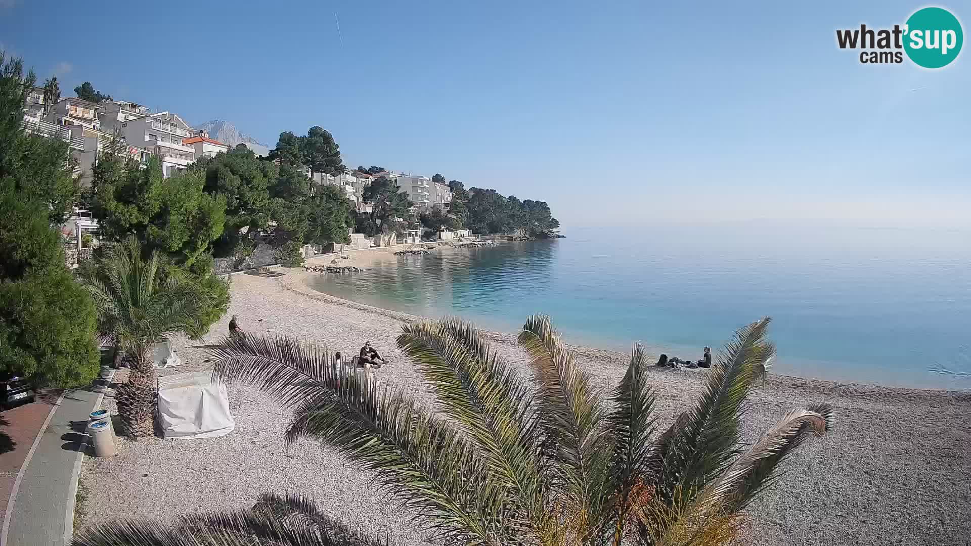Webcam Lučica Beach Brela – Live View from the Adriatic Coast