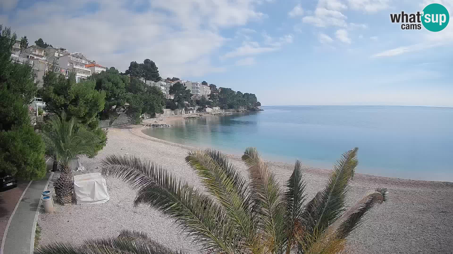 Webcam Lučica Beach Brela – Live View from the Adriatic Coast