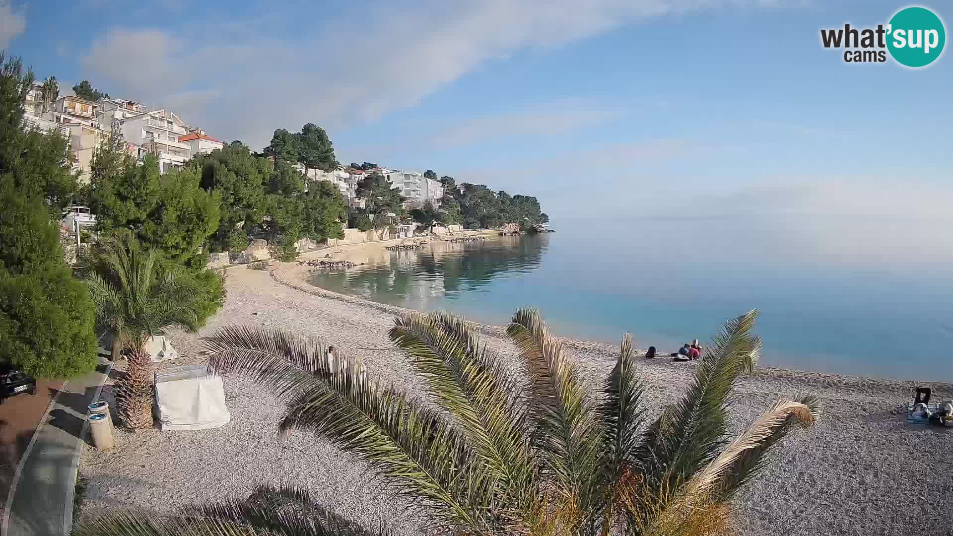 Webcam Playa Lučica Brela – Vista en directo de la costa adriática