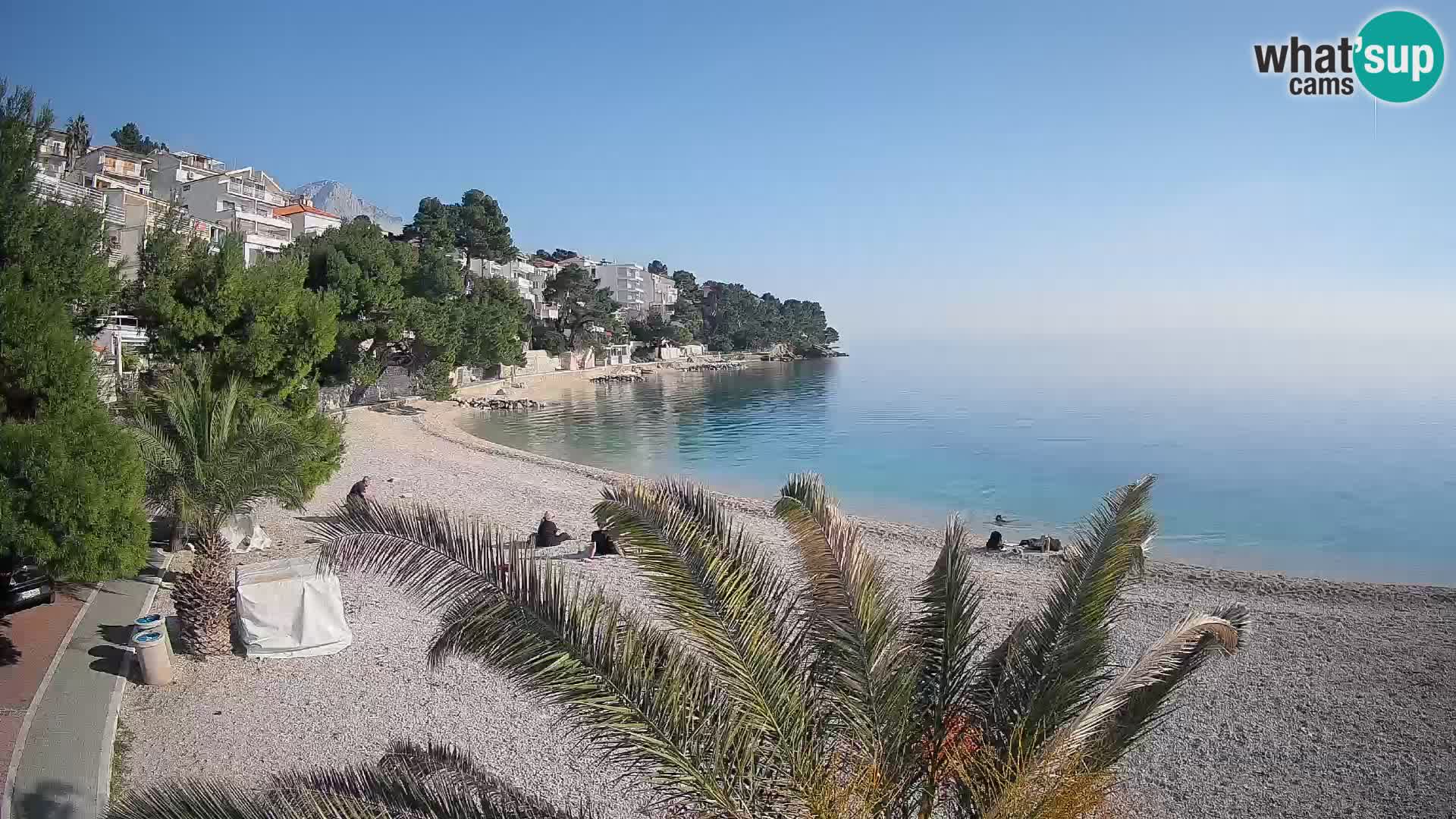 Webcam Lučica Beach Brela – Live View from the Adriatic Coast