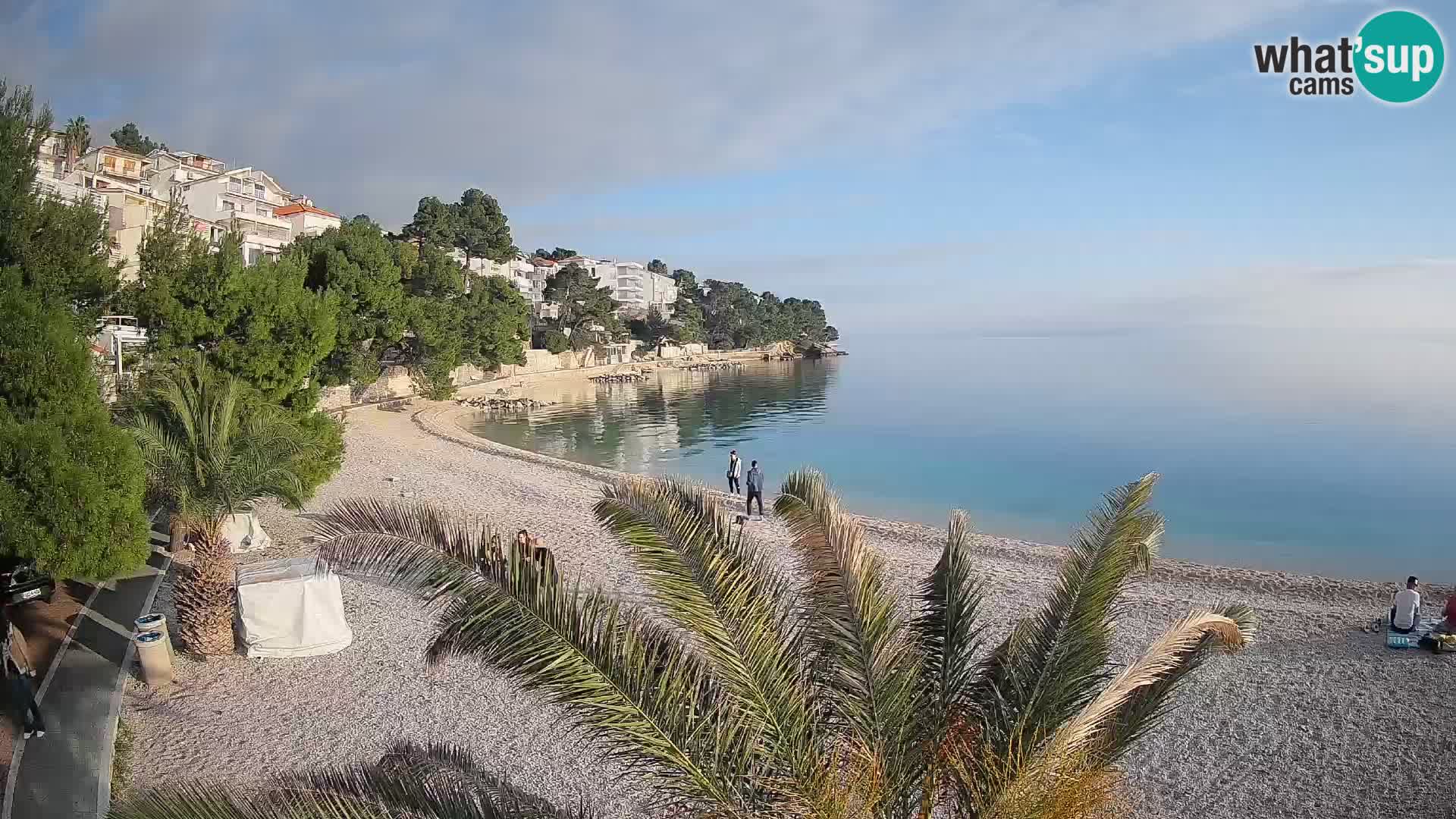 Webcam Playa Lučica Brela – Vista en directo de la costa adriática