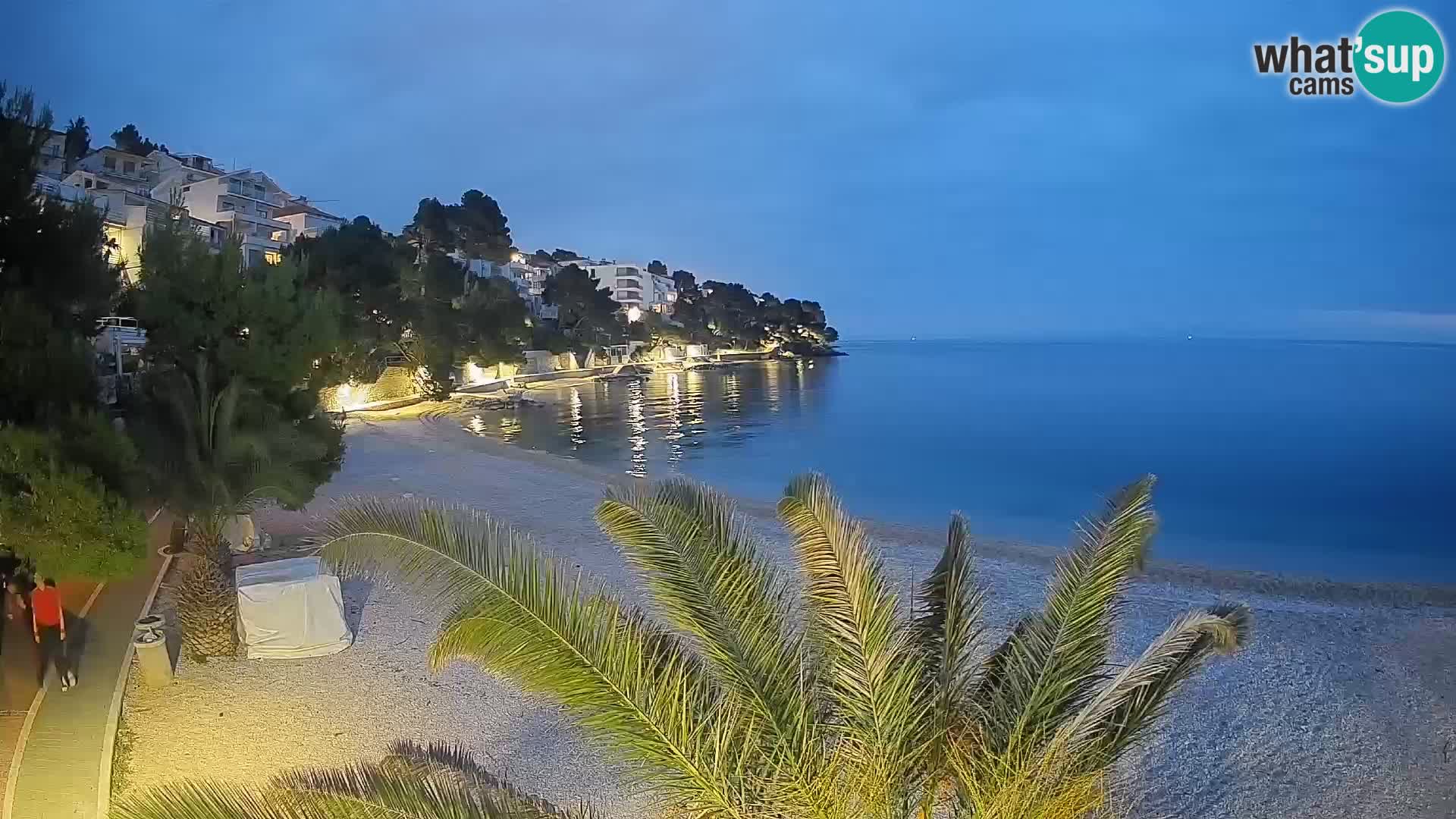 Webcam Playa Lučica Brela – Vista en directo de la costa adriática