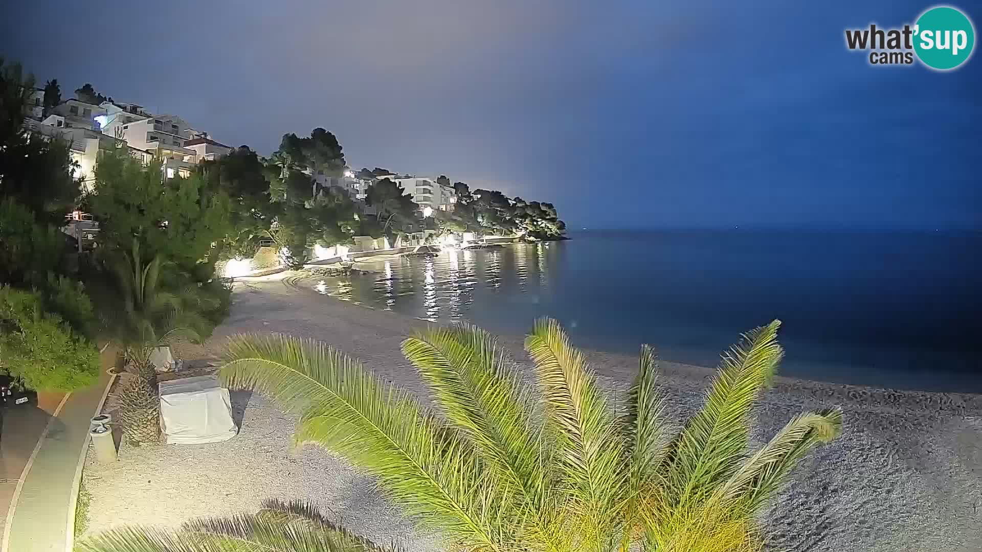 Webcam Playa Lučica Brela – Vista en directo de la costa adriática