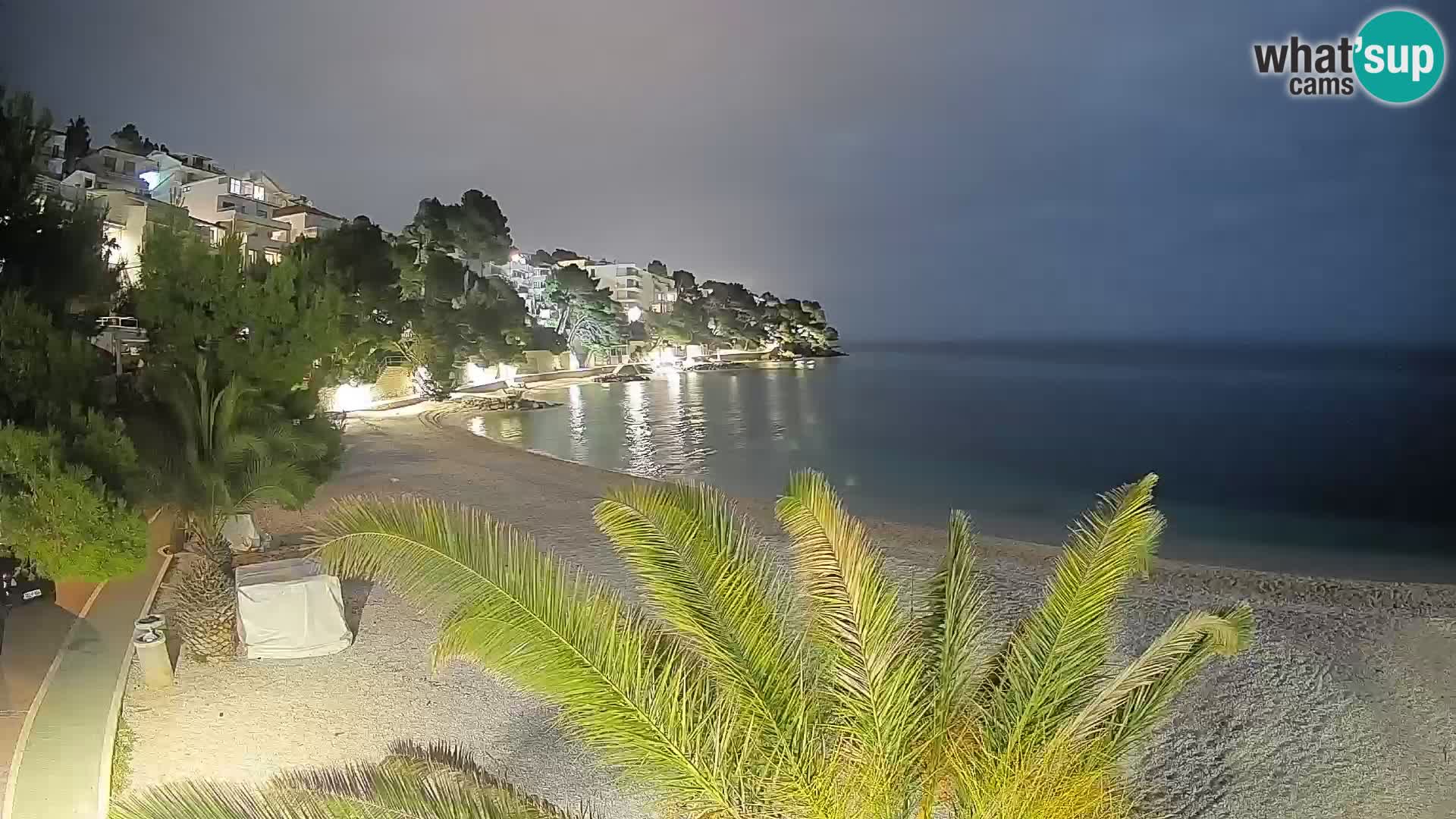 Webcam Playa Lučica Brela – Vista en directo de la costa adriática