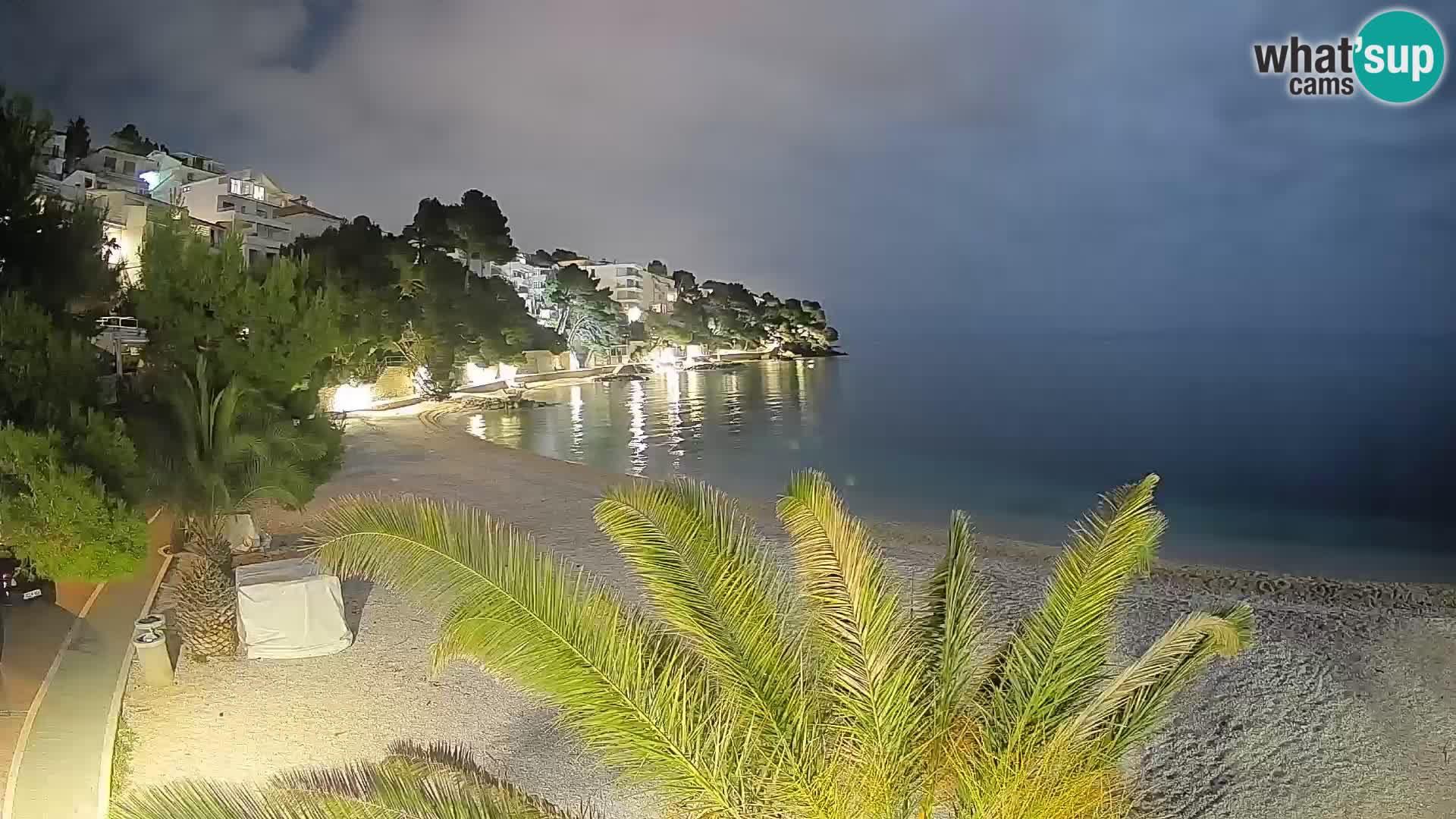 Webcam Spiaggia Lučica Brela – Vista live sulla costa adriatica