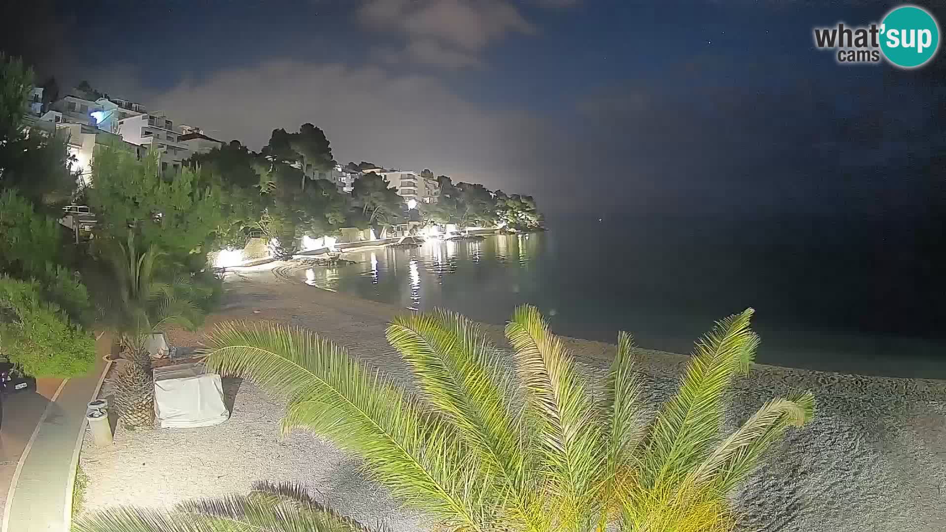 Webcam Lučica Beach Brela – Live View from the Adriatic Coast