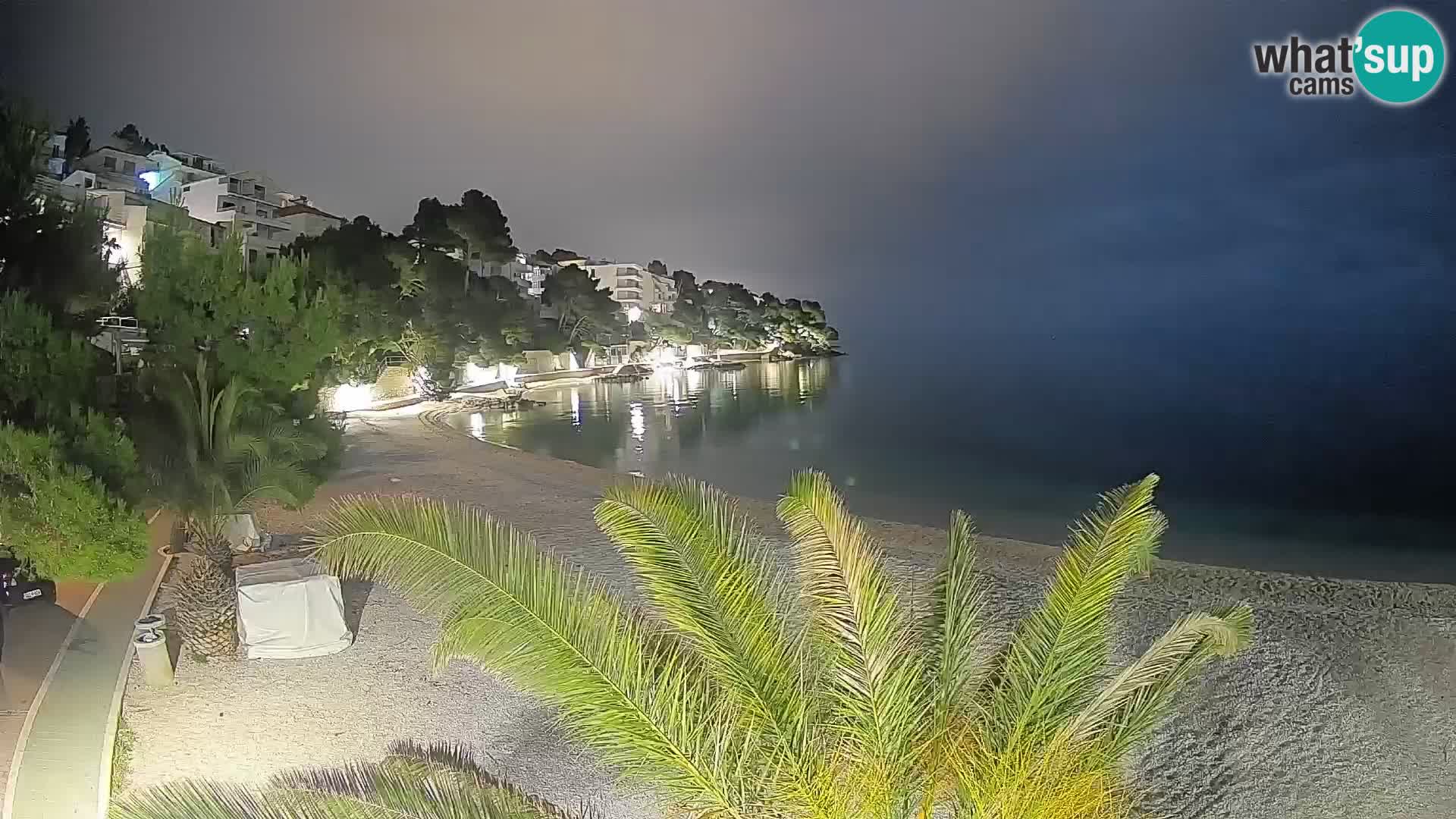 Webcam Lučica Beach Brela – Live View from the Adriatic Coast