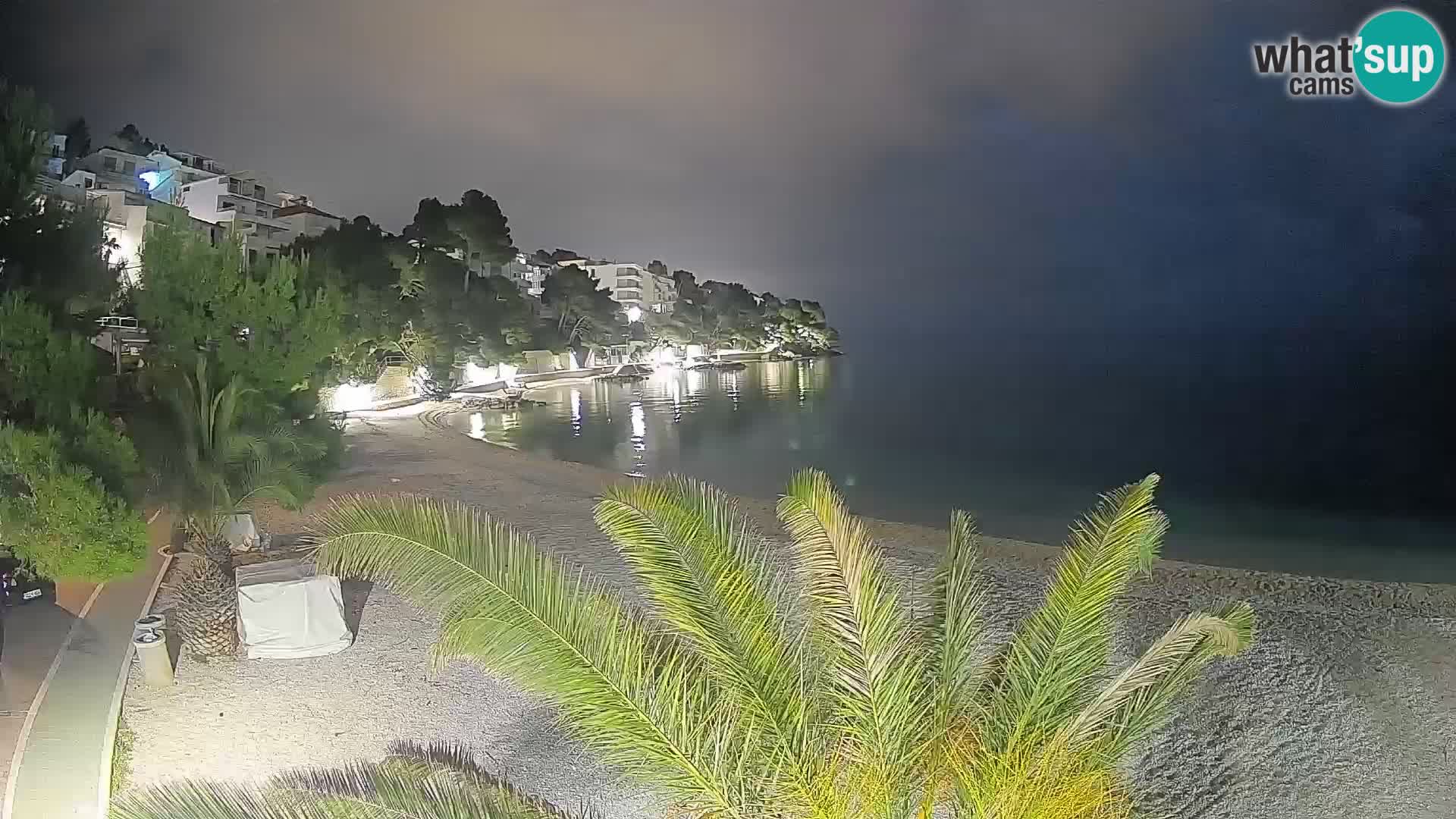 Webcam Lučica Beach Brela – Live View from the Adriatic Coast