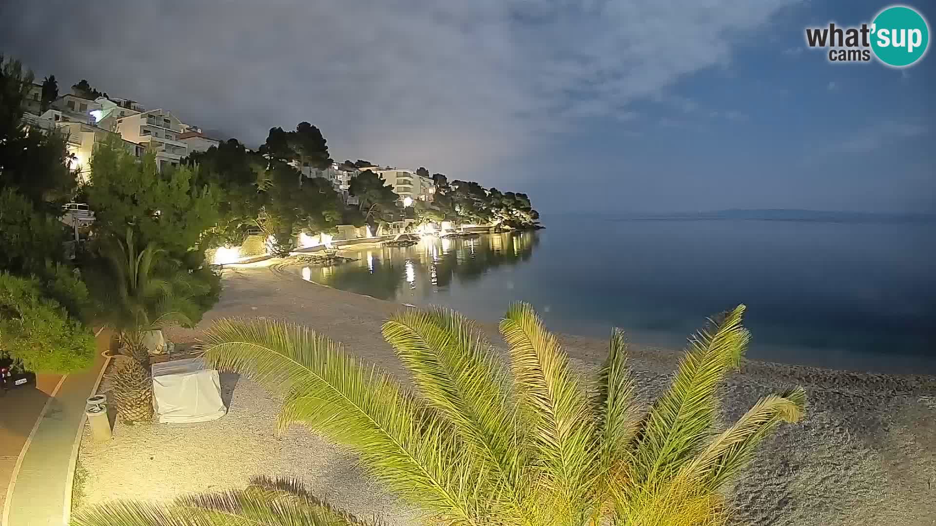 Webcam Lučica Beach Brela – Live View from the Adriatic Coast