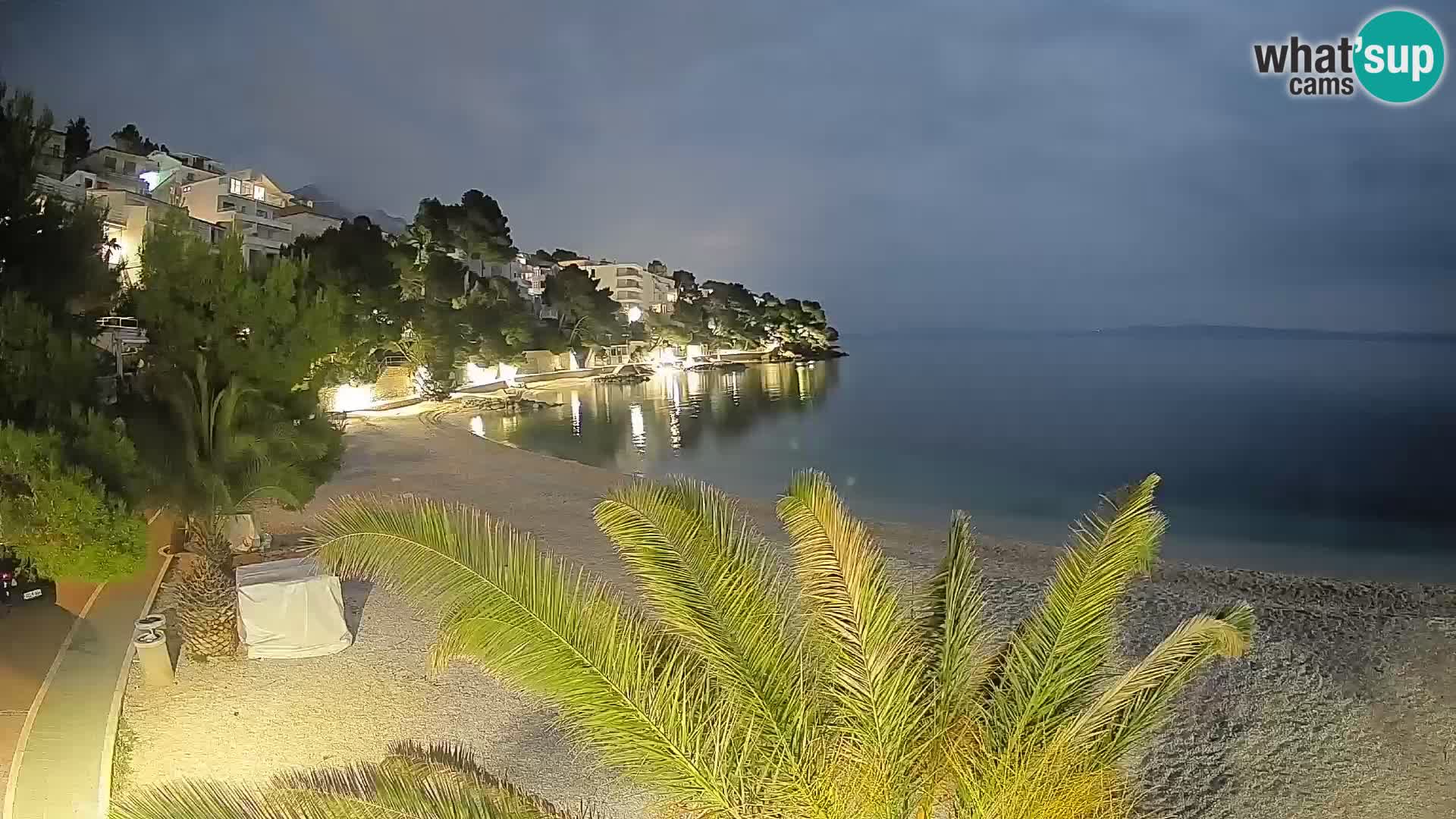 Webcam Lučica Beach Brela – Live View from the Adriatic Coast