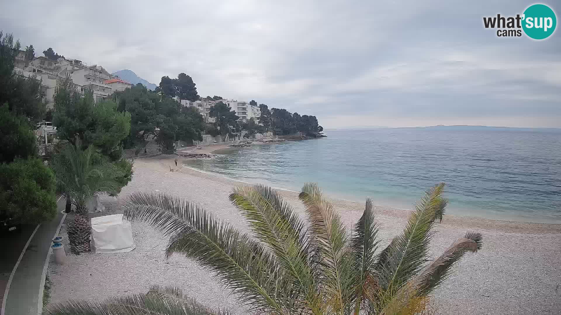 Webcam Lučica Beach Brela – Live View from the Adriatic Coast