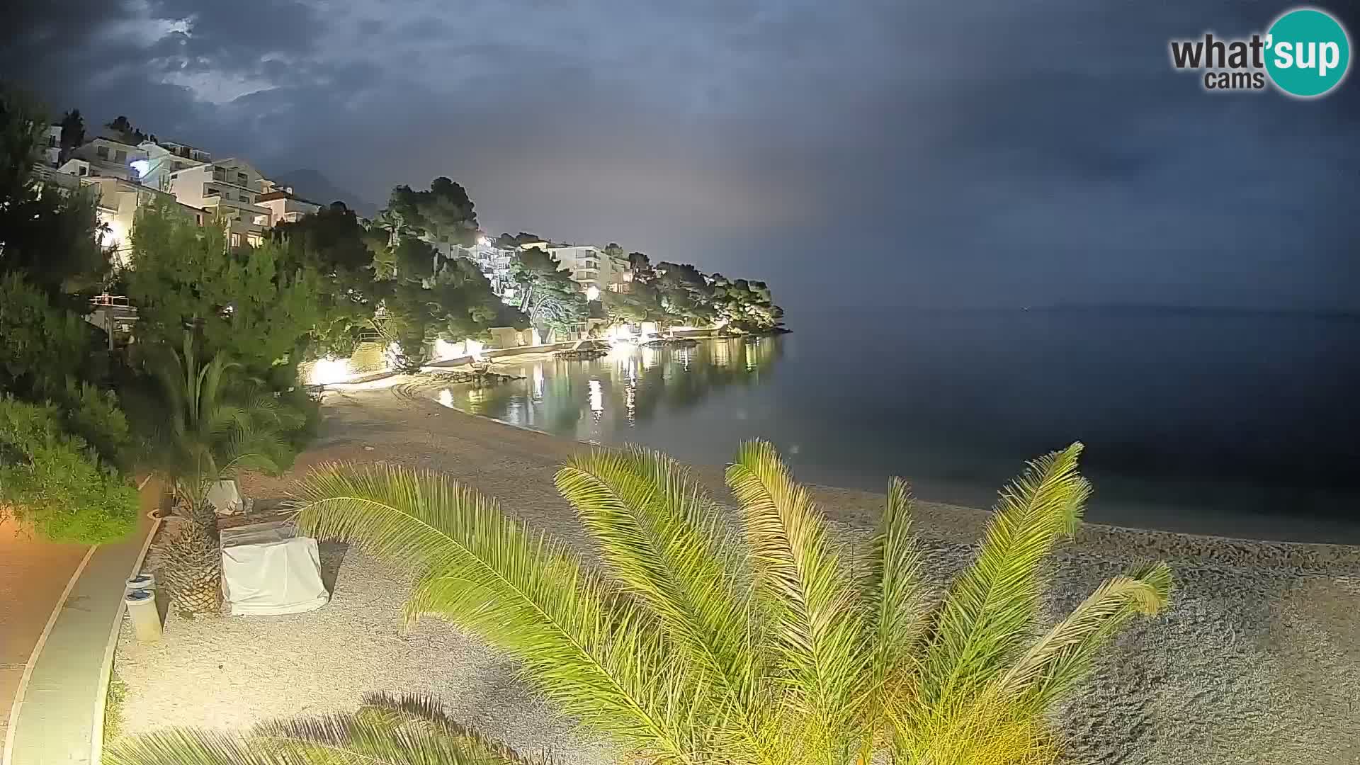 Webcam Lučica Beach Brela – Live View from the Adriatic Coast