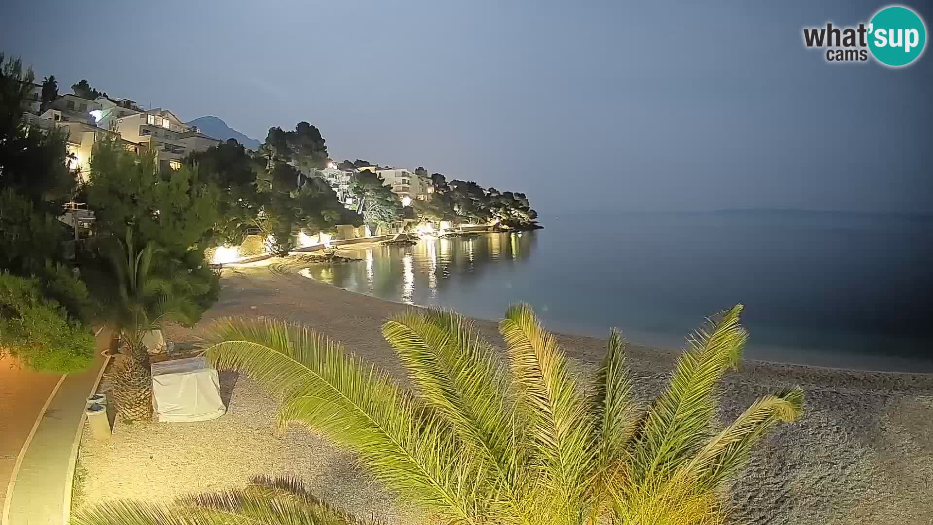 Webcam Lučica Beach Brela – Live View from the Adriatic Coast