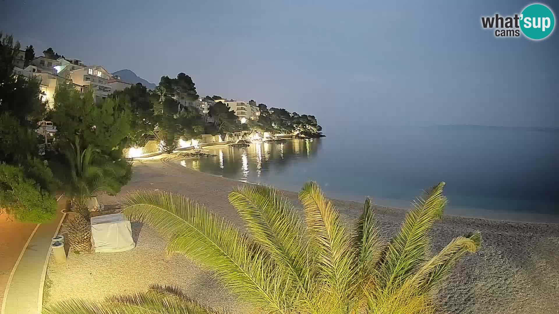 Webcam Lučica Beach Brela – Live View from the Adriatic Coast