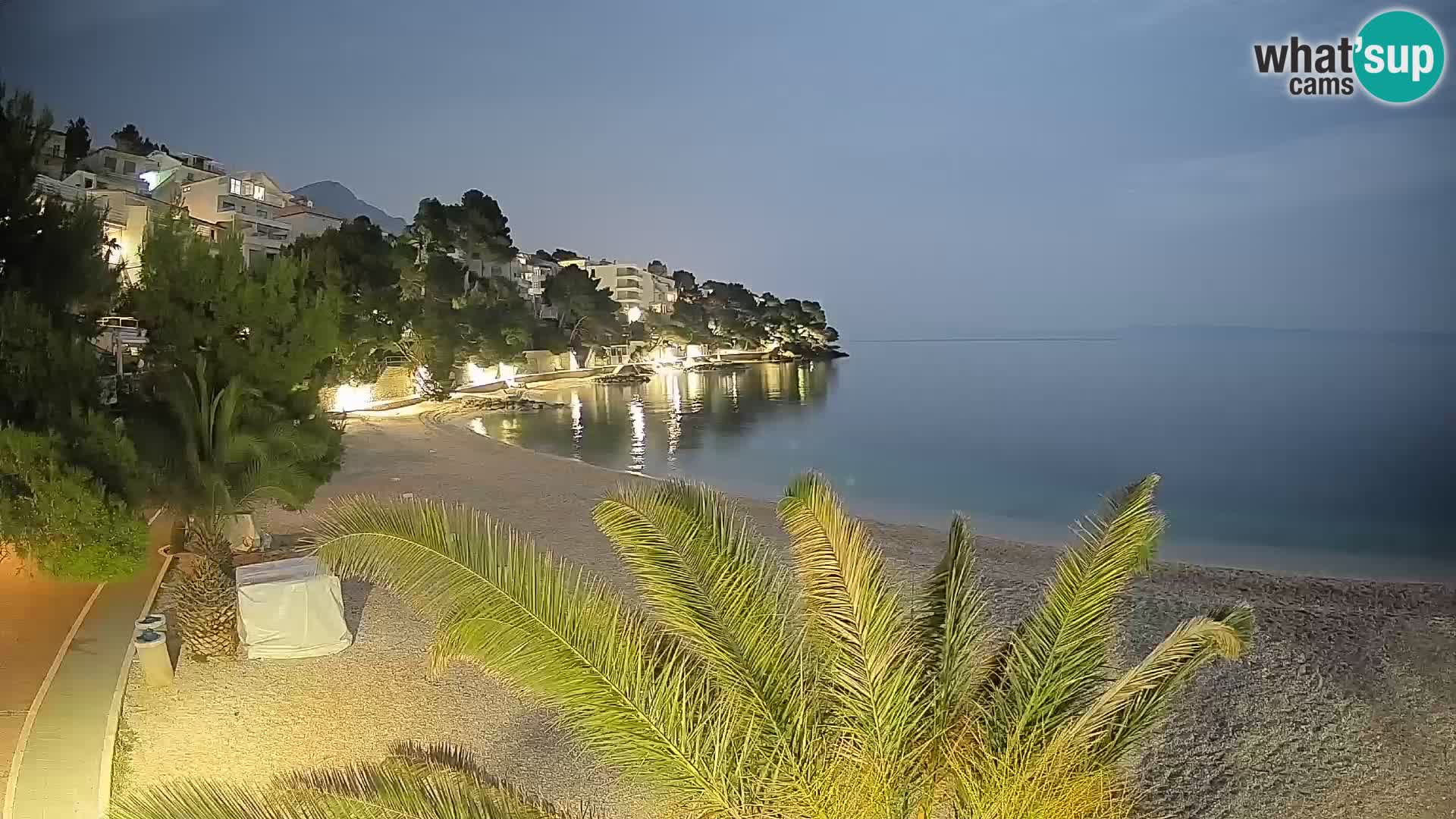 Webcam Lučica Beach Brela – Live View from the Adriatic Coast