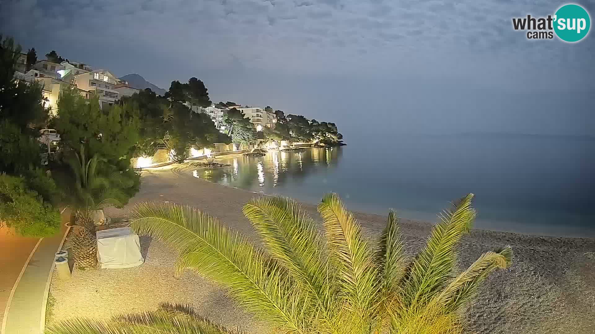 Webcam Lučica Beach Brela – Live View from the Adriatic Coast