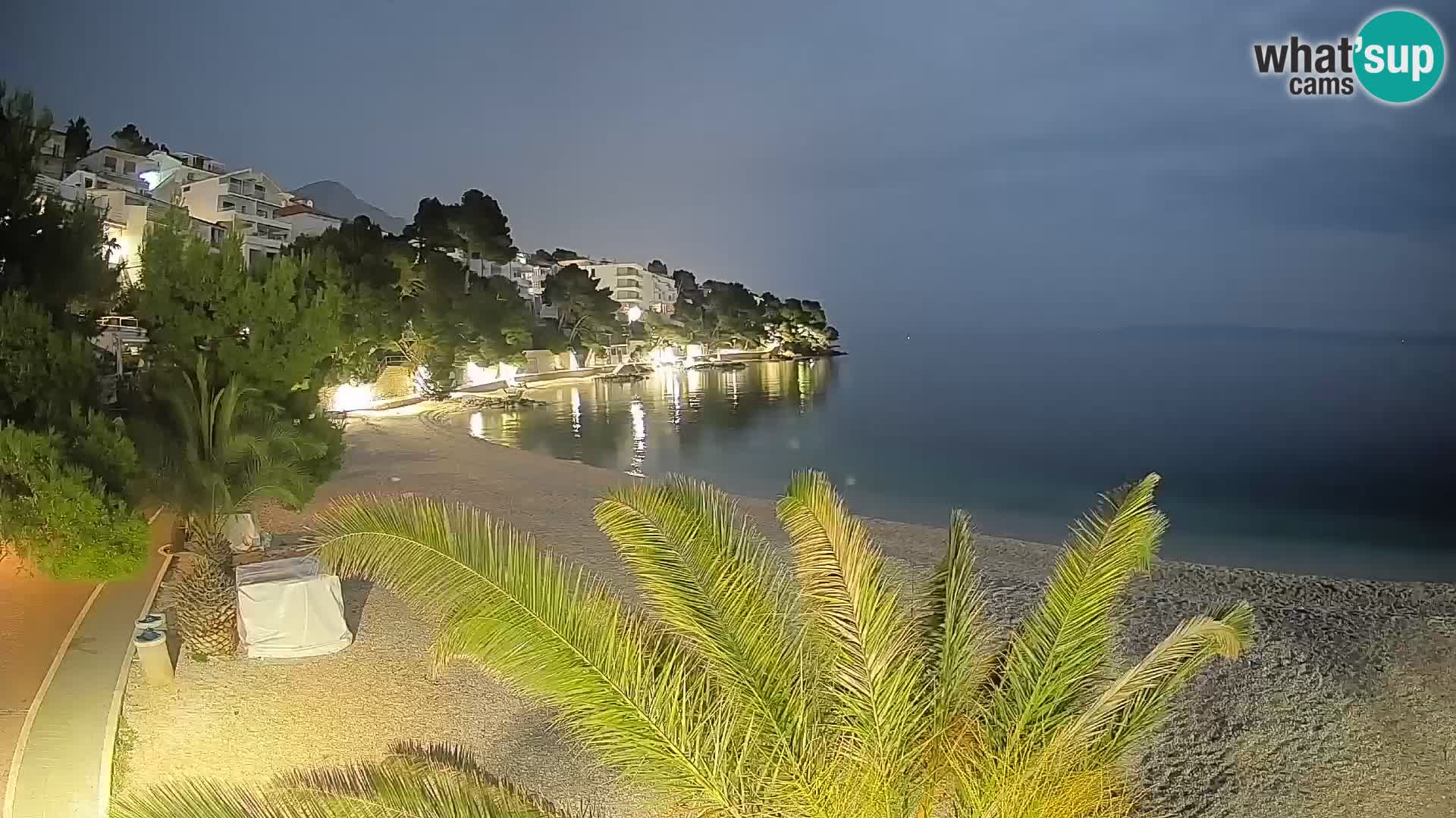 Webcam Lučica Beach Brela – Live View from the Adriatic Coast