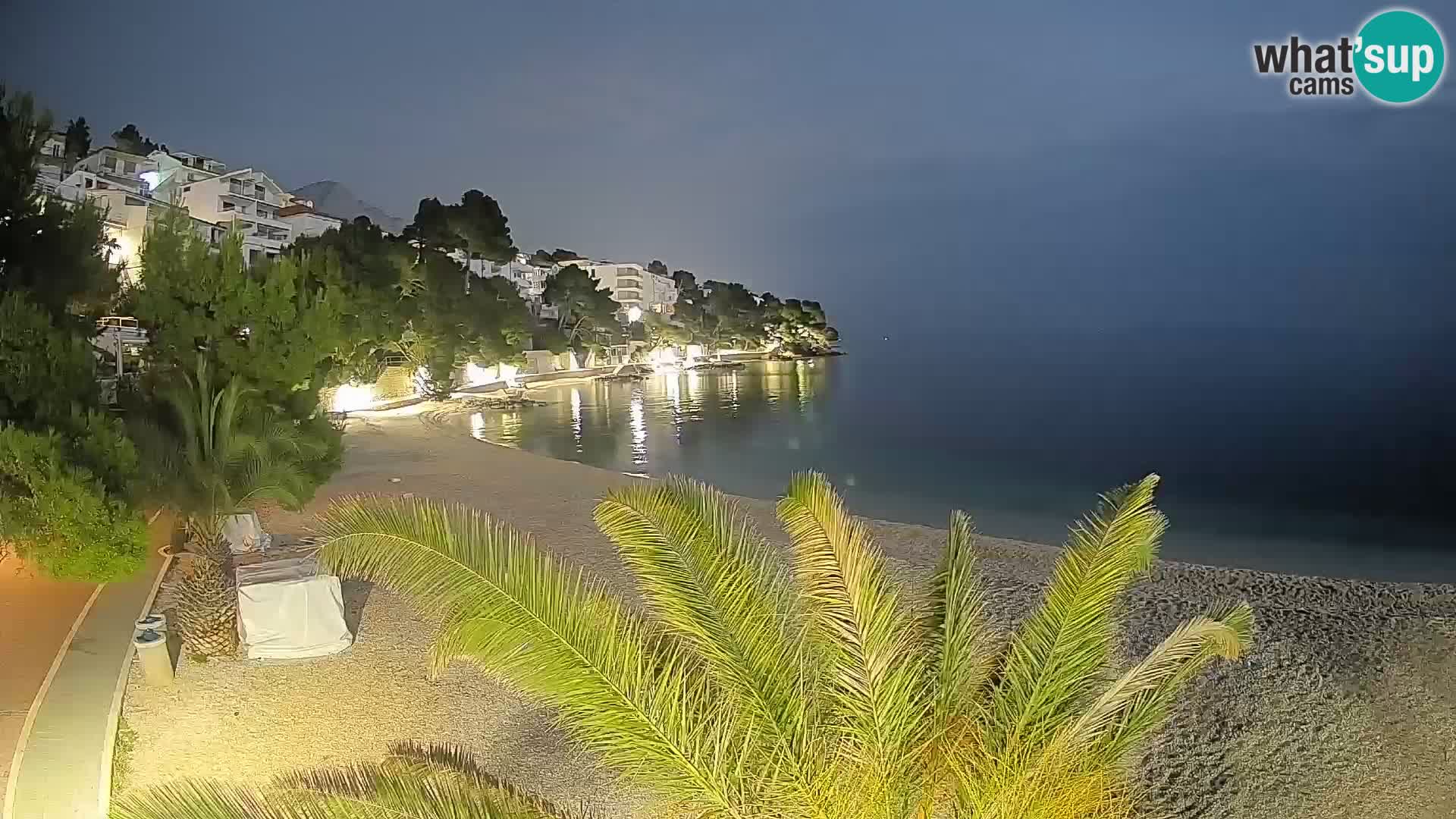 Webcam Playa Lučica Brela – Vista en directo de la costa adriática