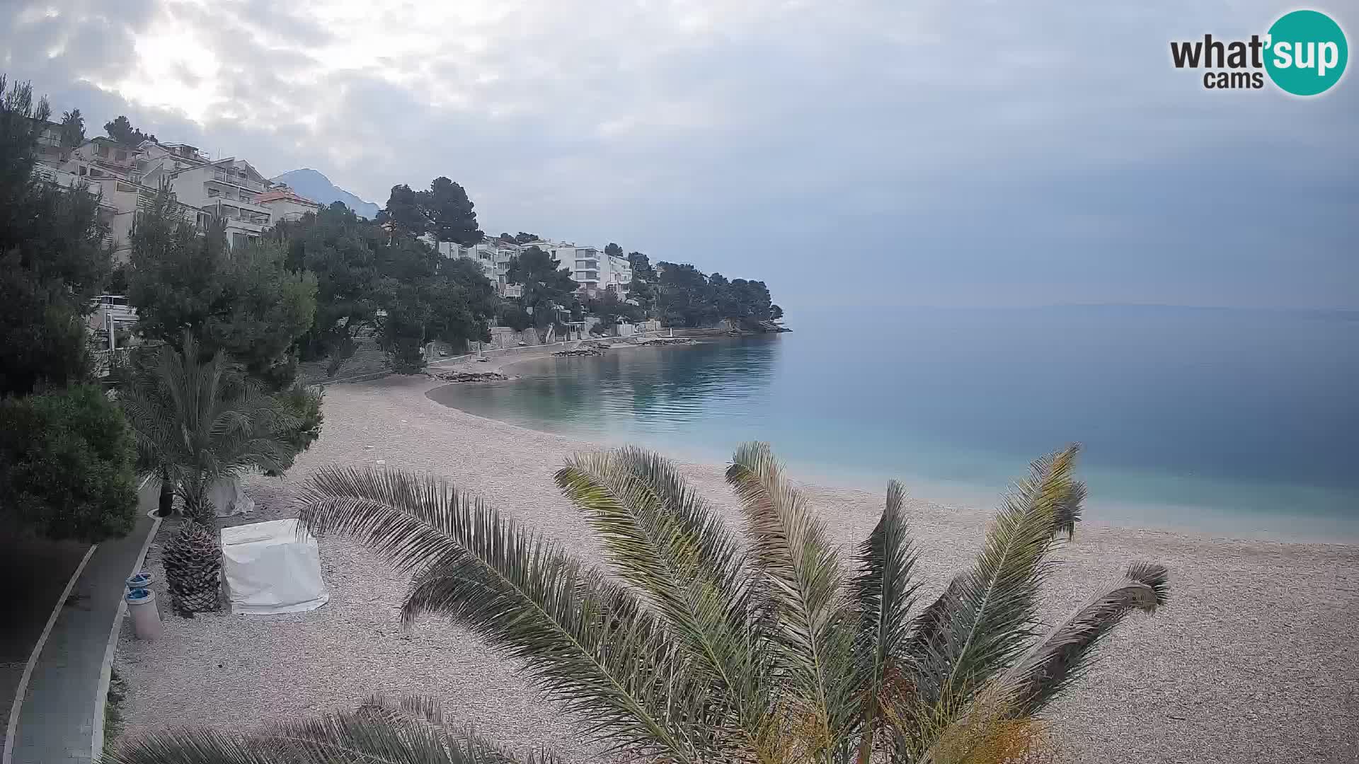 Webcam Lučica Beach Brela – Live View from the Adriatic Coast