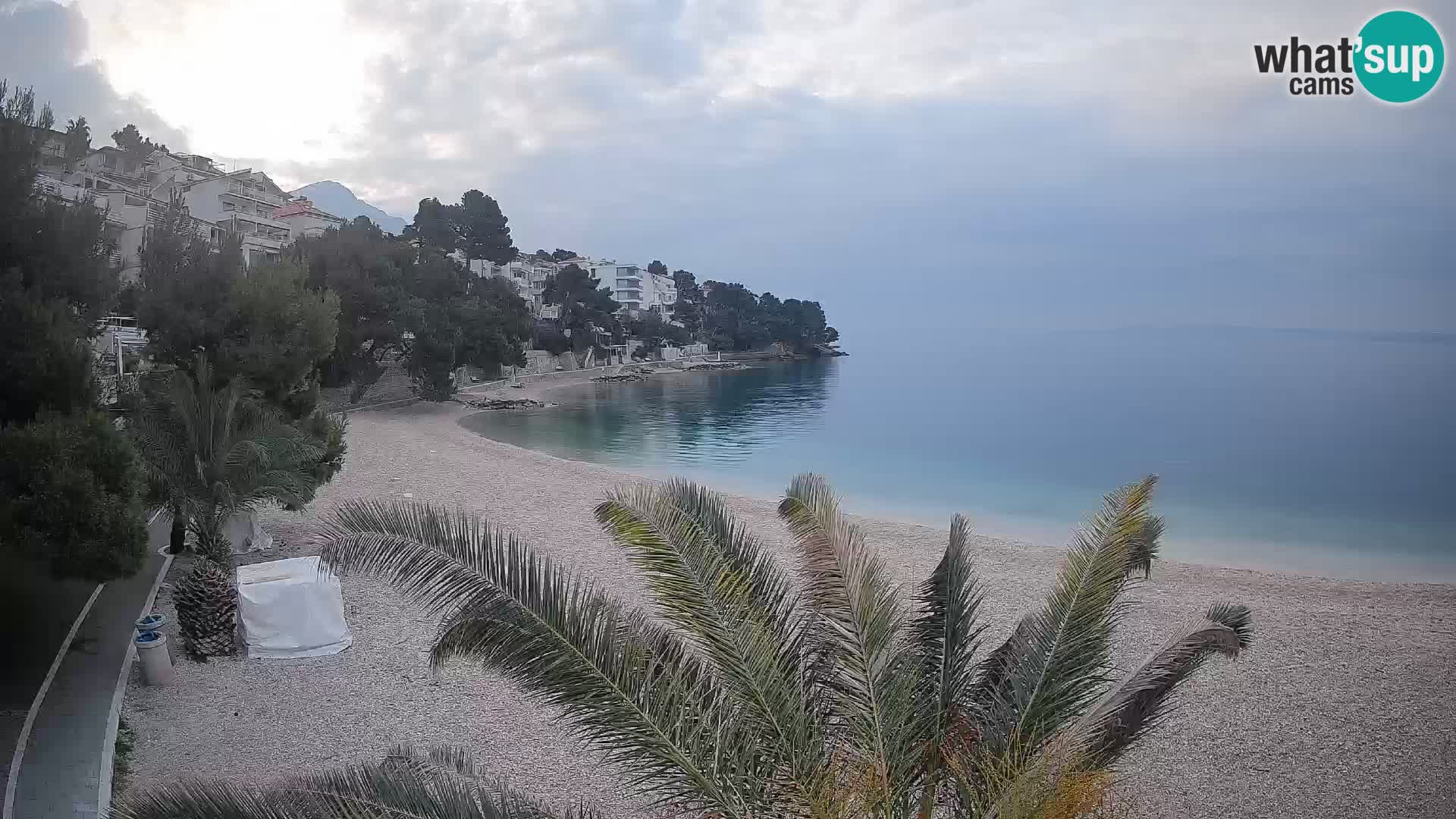 Webcam Lučica Beach Brela – Live View from the Adriatic Coast