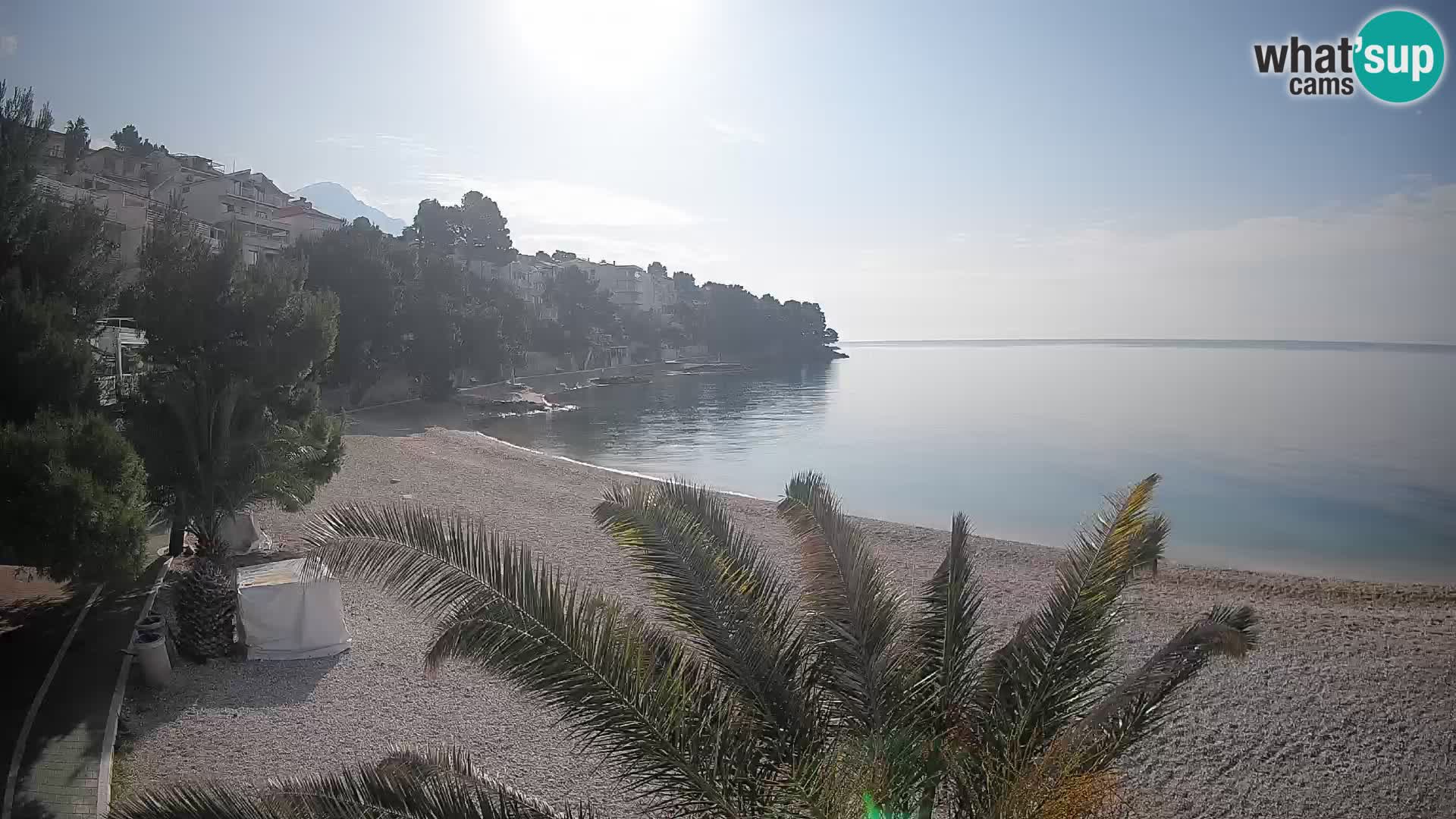 Webcam Playa Lučica Brela – Vista en directo de la costa adriática