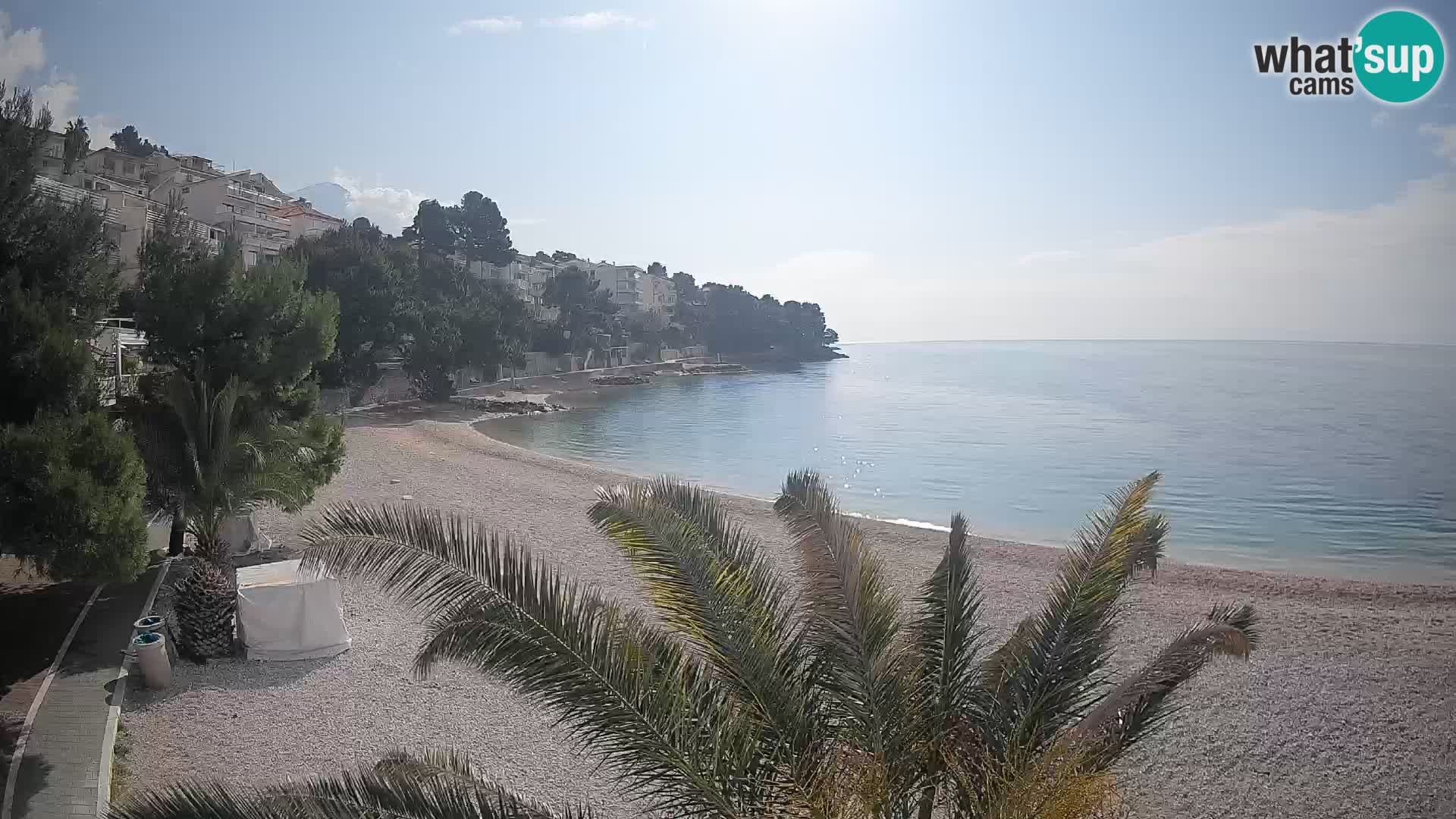Webcam Lučica Beach Brela – Live View from the Adriatic Coast