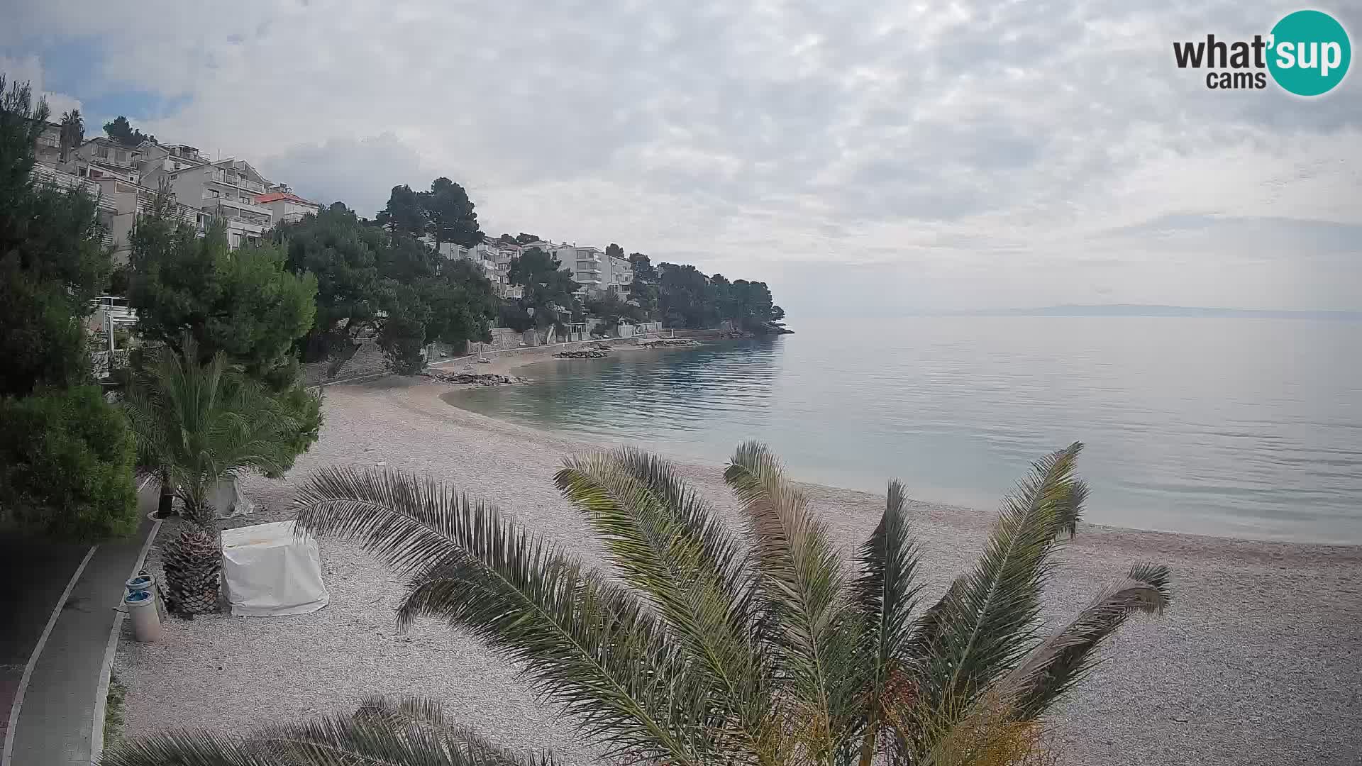 Webcam Lučica Beach Brela – Live View from the Adriatic Coast