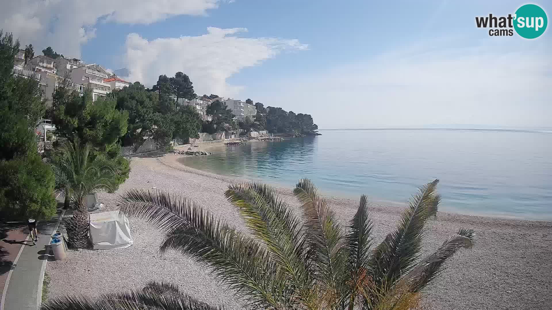 Webcam Playa Lučica Brela – Vista en directo de la costa adriática