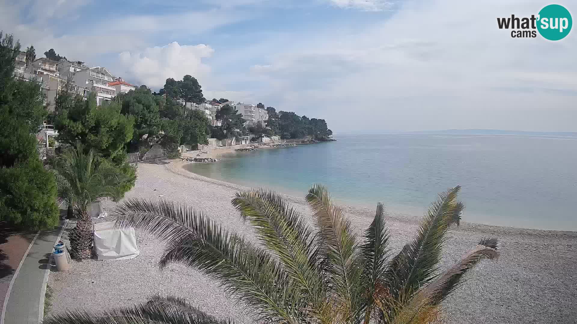 Webcam Lučica Beach Brela – Live View from the Adriatic Coast