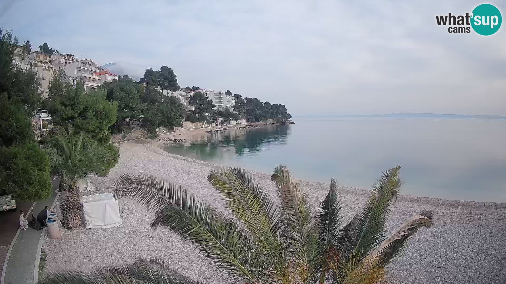 Webcam Playa Lučica Brela – Vista en directo de la costa adriática