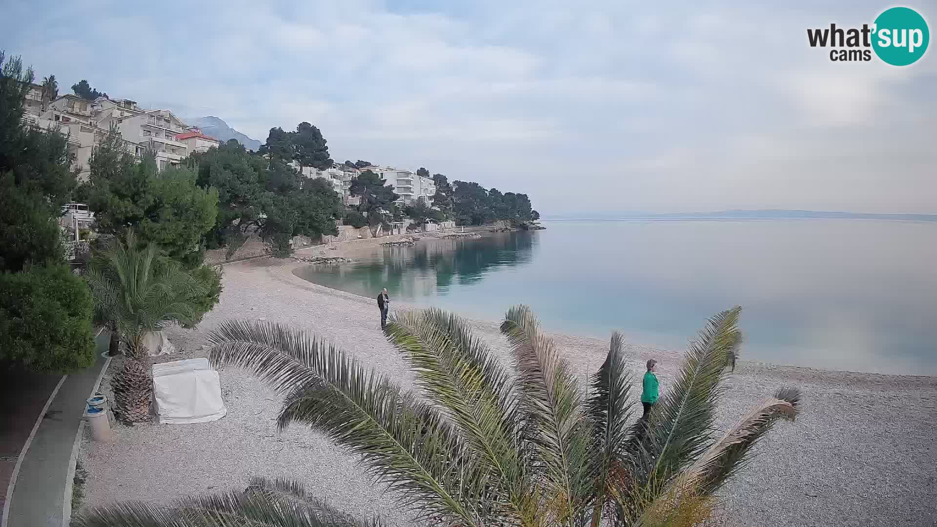 Webcam Lučica Beach Brela – Live View from the Adriatic Coast