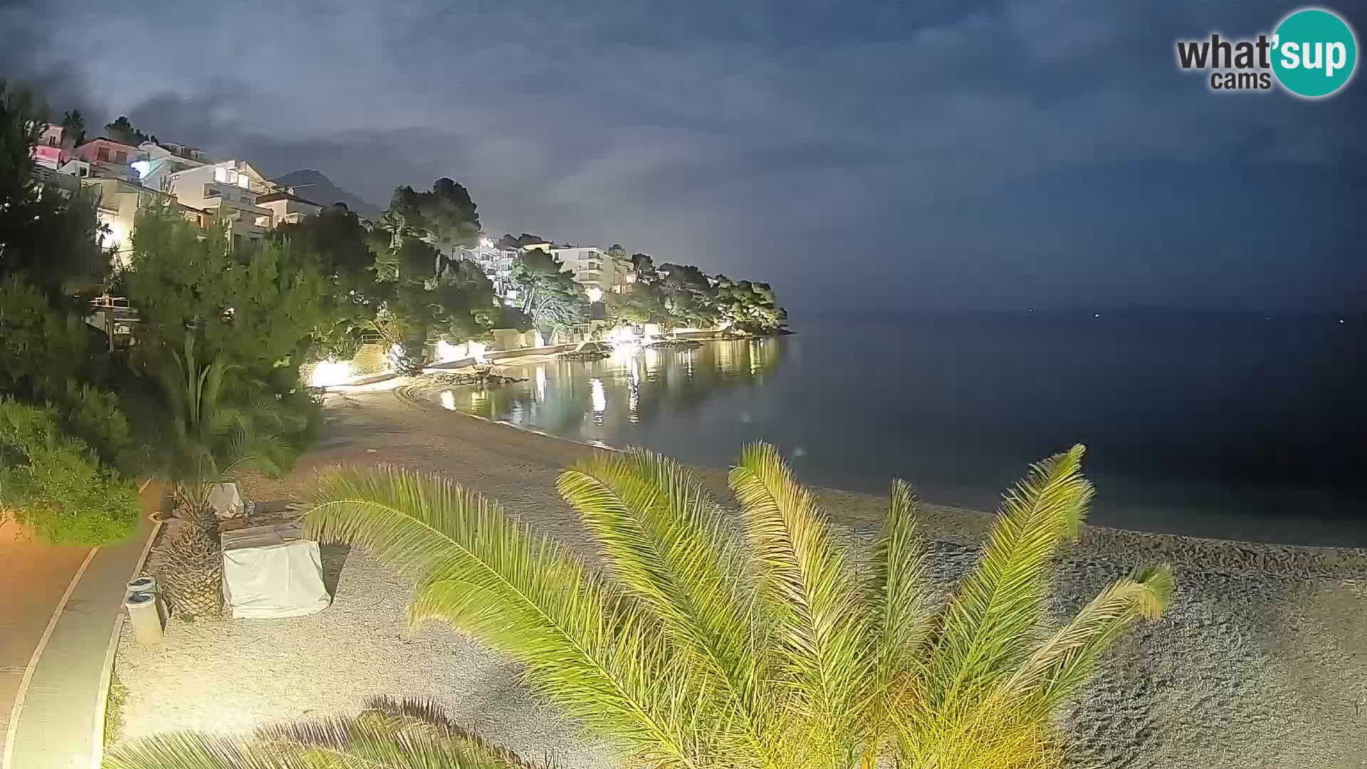 Webcam Playa Lučica Brela – Vista en directo de la costa adriática