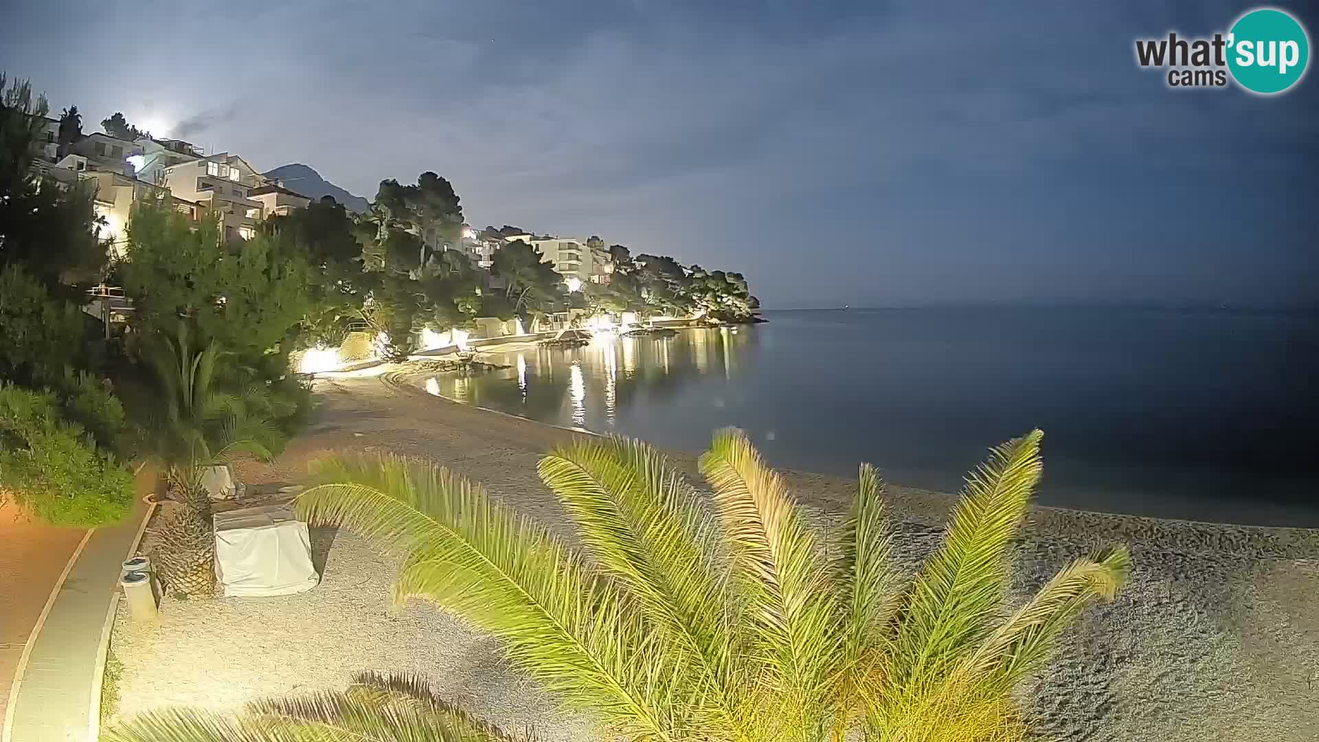 Webcam Lučica Beach Brela – Live View from the Adriatic Coast